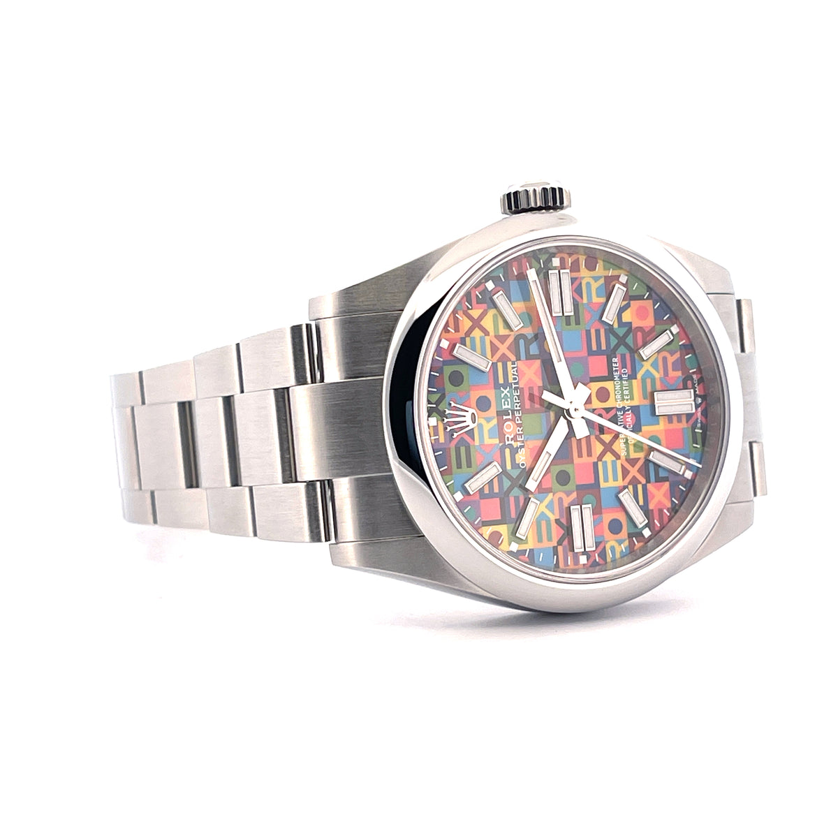 Oyster Perpetual 41 Multicoloured Jubilee Motif Dial 134300 / Unworn / Box and Paper / Aug. 2026 - Juwelier Spliedt