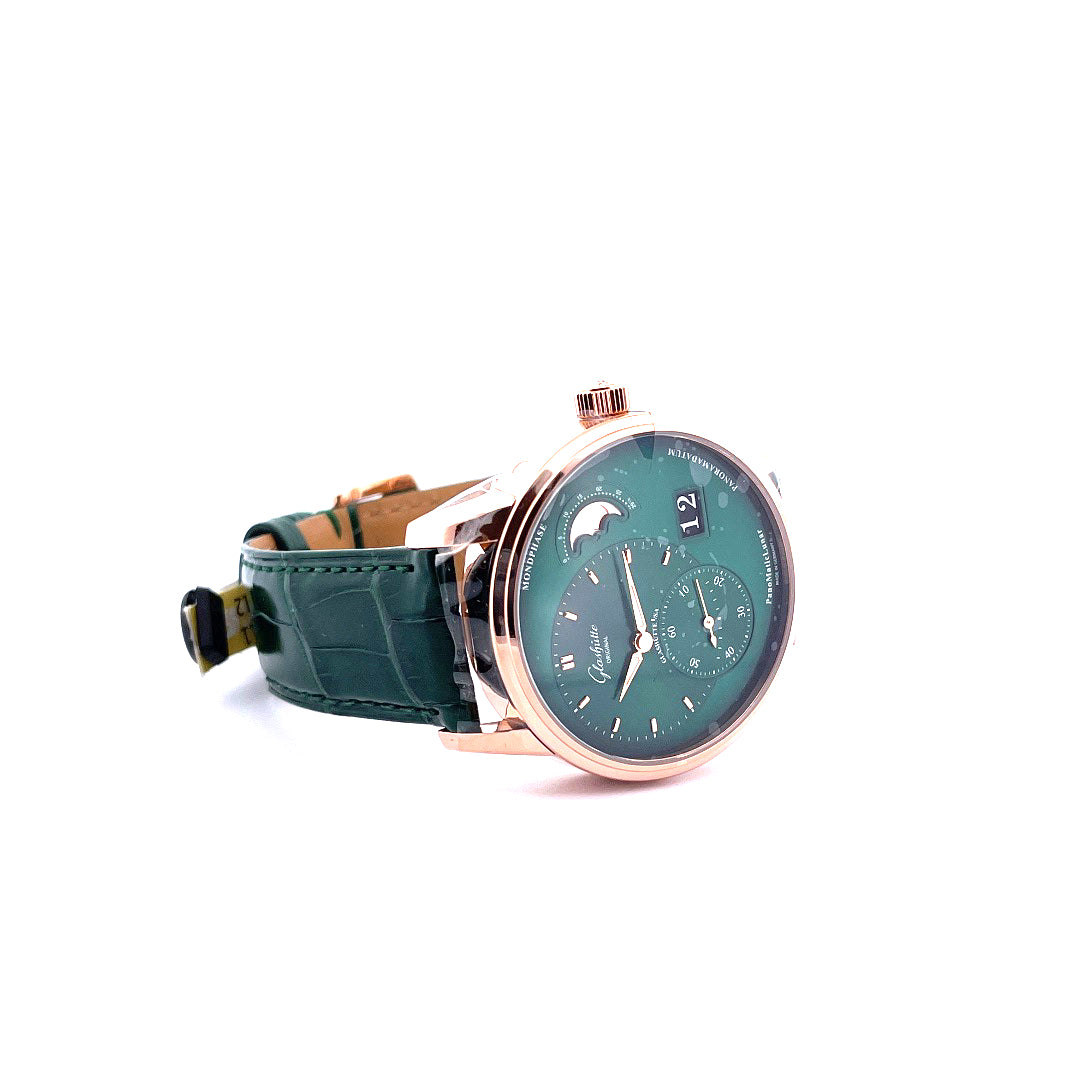 Glashütte Original - PanoMaticLunar Rosegold grün - Juwelier Spliedt - [product_ Artikelnummer]