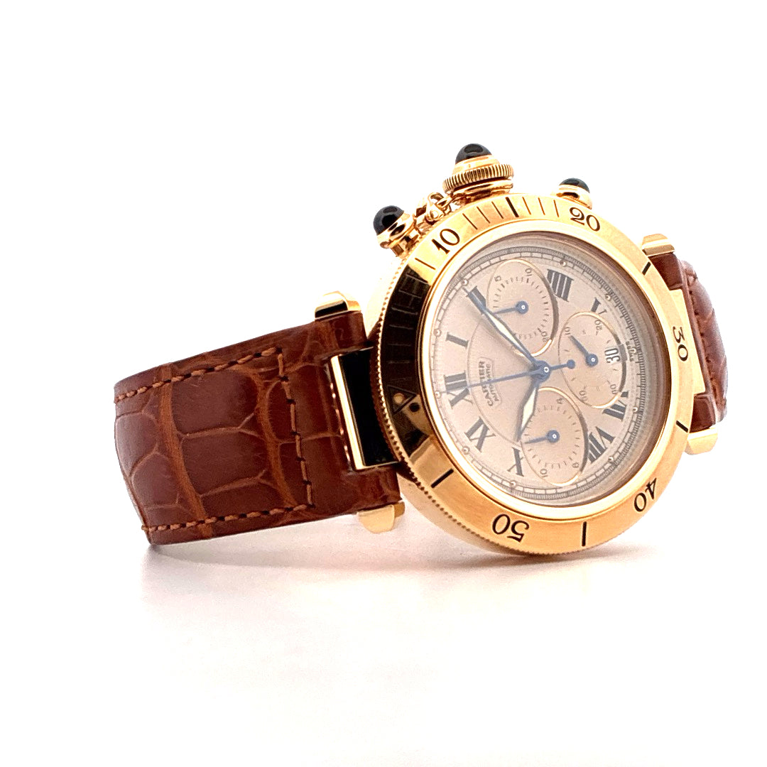 Cartier - Pasha Chronograph Gelbgold (1999) - [product_sku]