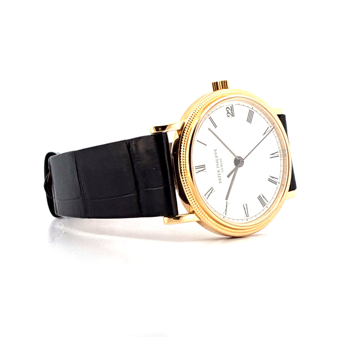 Patek Philippe - Calatrava Gelbgold 33mm / Clous de Paris (ca. 1985) - [product_sku]