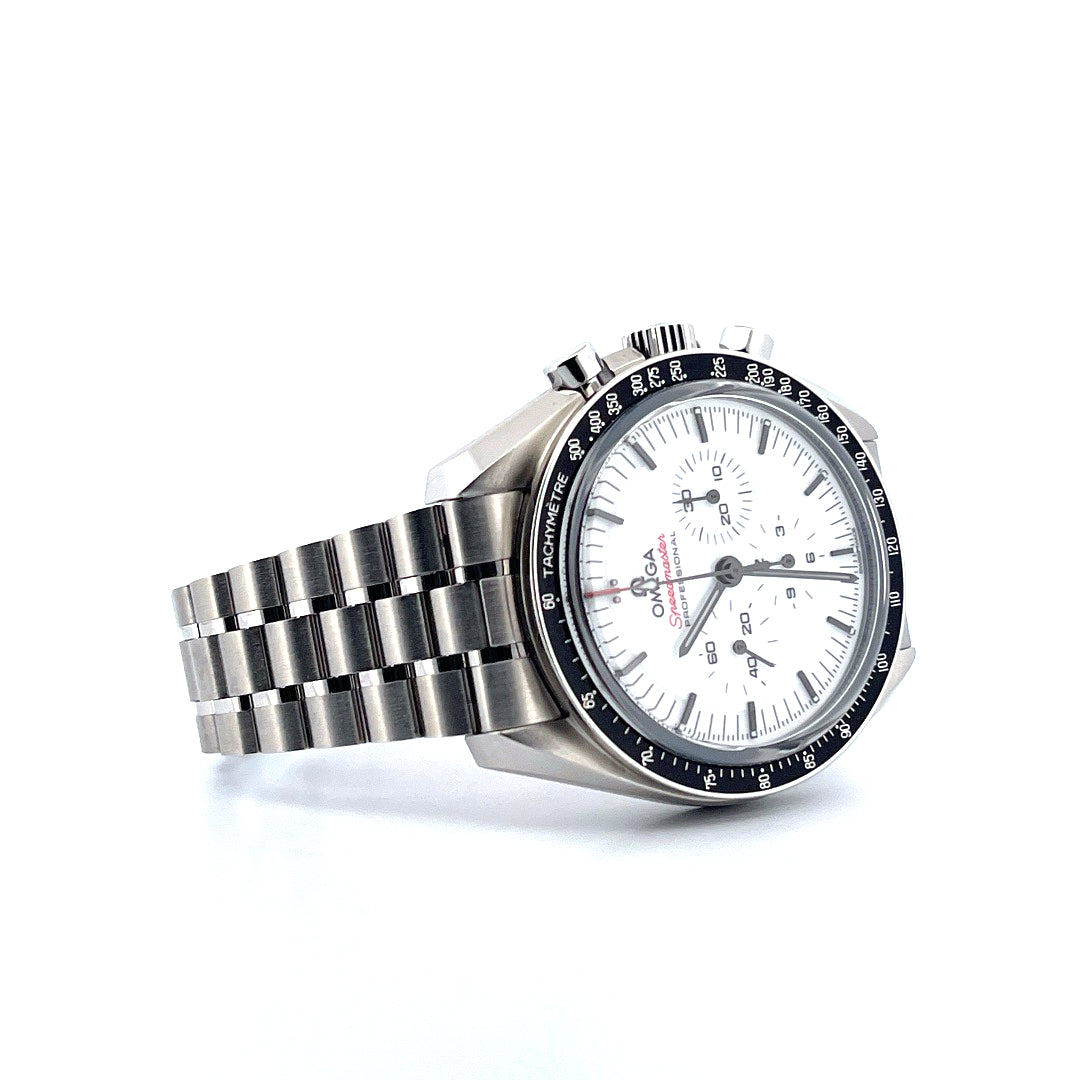 Omega - Speedmaster Moonwatch Professional White / Full Set / very good condt. - [product_sku]