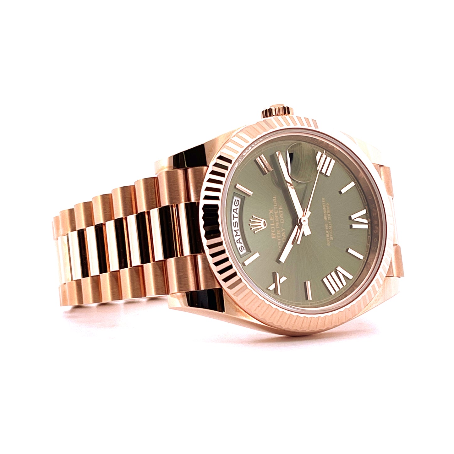 Rolex Day-Date 40 Roségold Green (2023)
