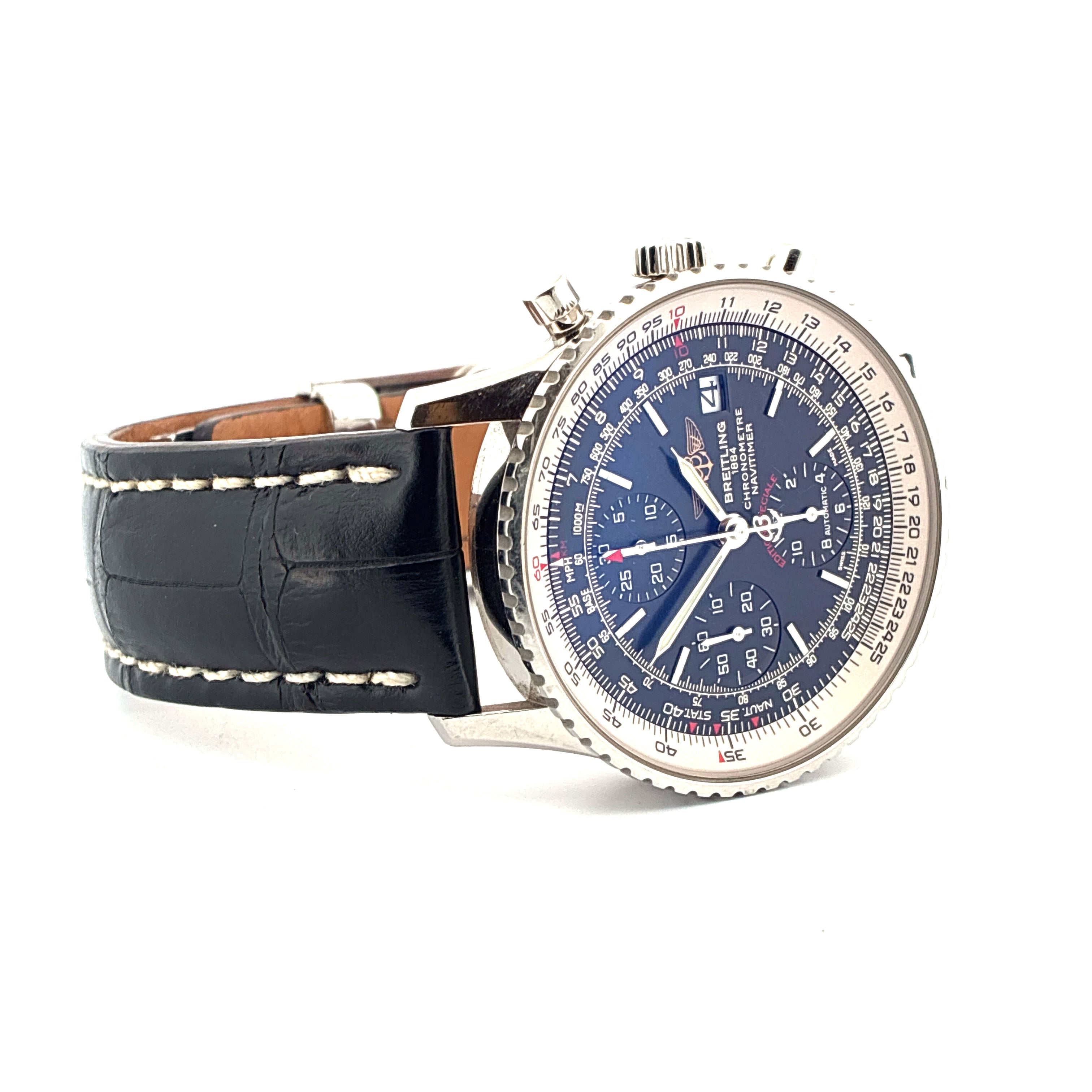 Navitimer Heritage Black Dial / Box & Papers
