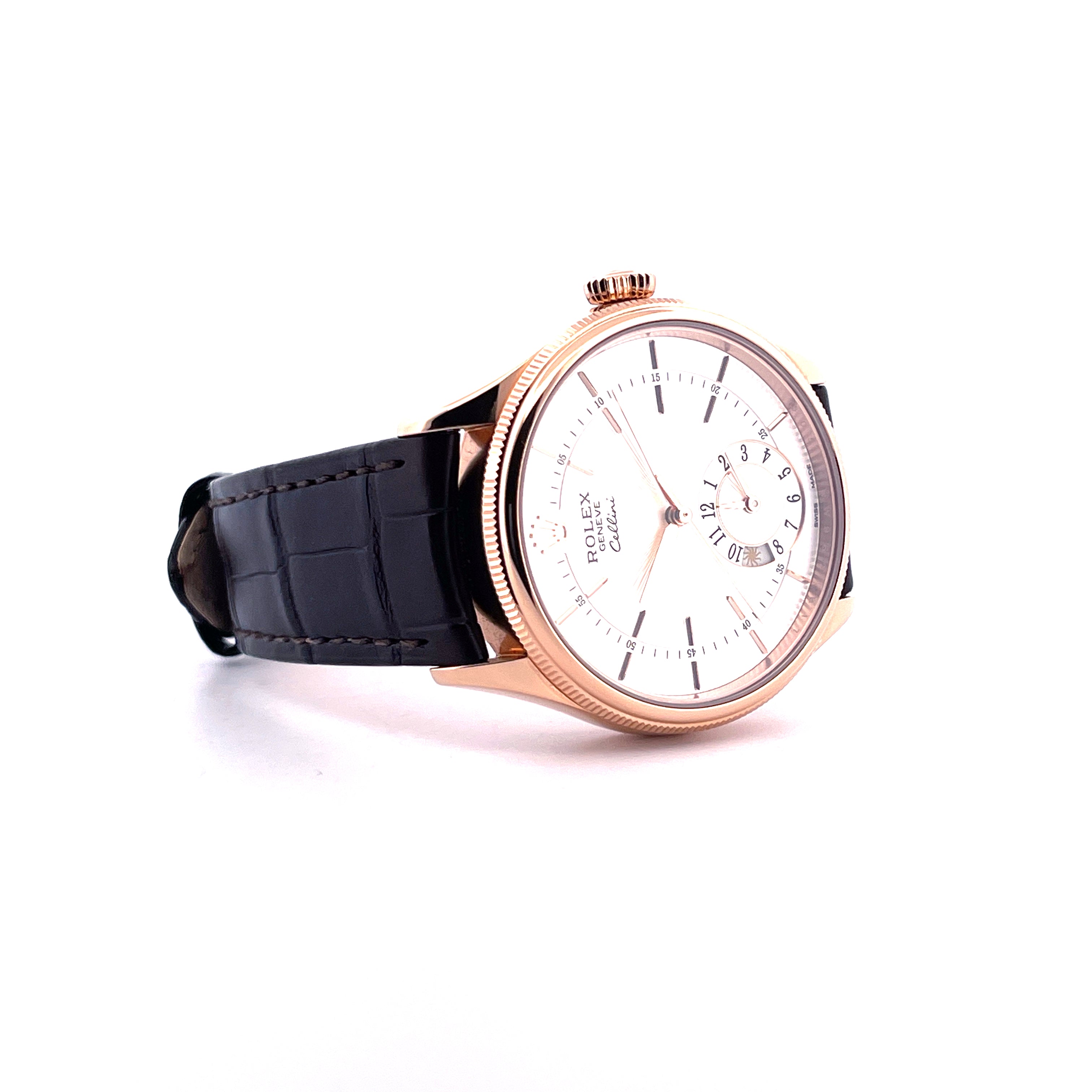 Rolex - Cellini Dual Time Roségold 50525 / Full Set / LC100 / Silver Dial / 2018 - [product_sku]