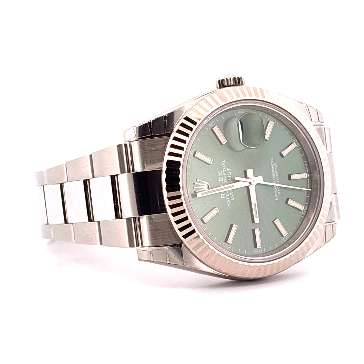 Datejust 41 / Mint Green Dial / Unworn / Sticker / BAR-Code / Full-Set / 2022