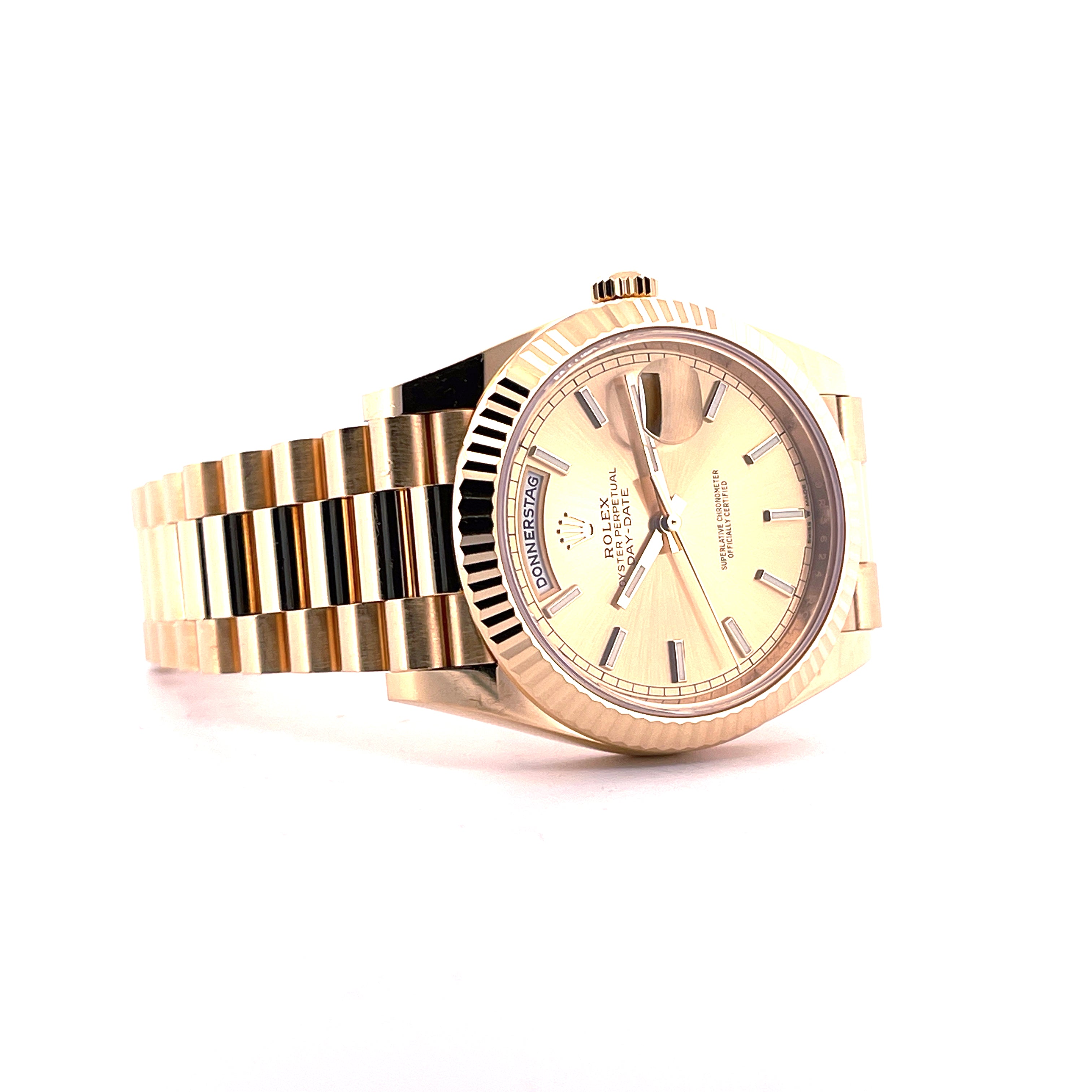 Rolex - Day-Date 40 Gold Dial Ref. 228238 Box & Paper / very good Condition / 2023 - [product_sku]