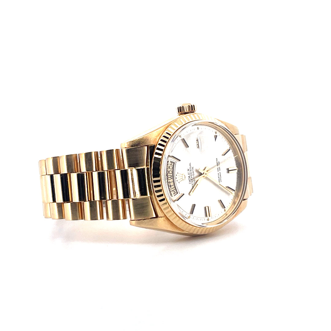 Day-Date 36 Gelbgold / Sigma Linen Dial / no strech / Service 2024 (ca. 1970)