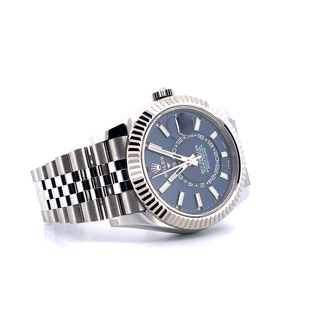 Sky-Dweller Edelstahl / Blaues Zifferblatt / Jubilee  (2022) - Juwelier Spliedt