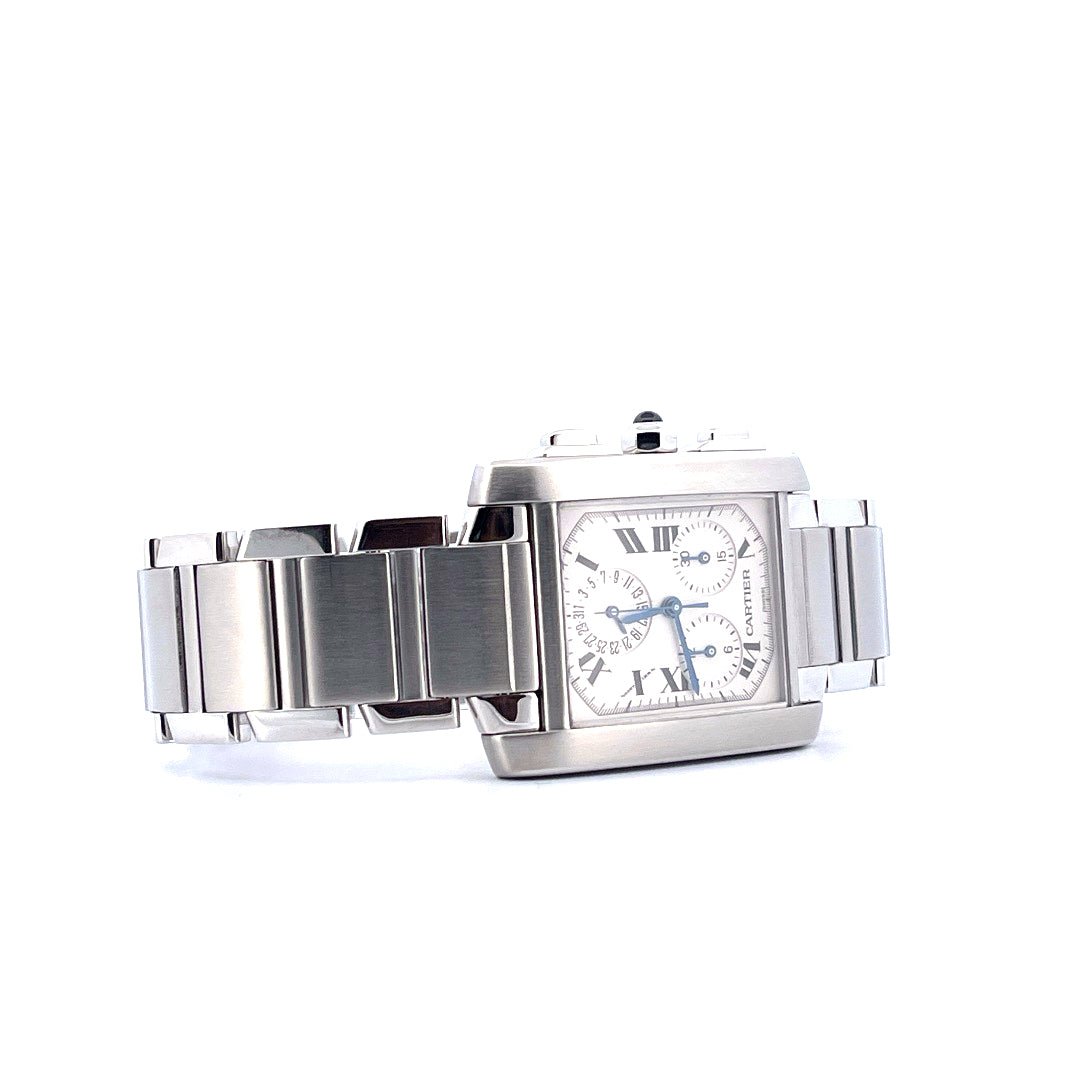 Cartier - Cartier Tank Francaise Chronograph / Cartier Service 2024 (ca. 2000) - [product_sku]