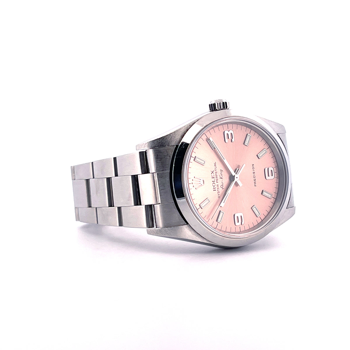 Air King Ref. 14000 Pink Dial / Box and Paper / good Condition / 2001
