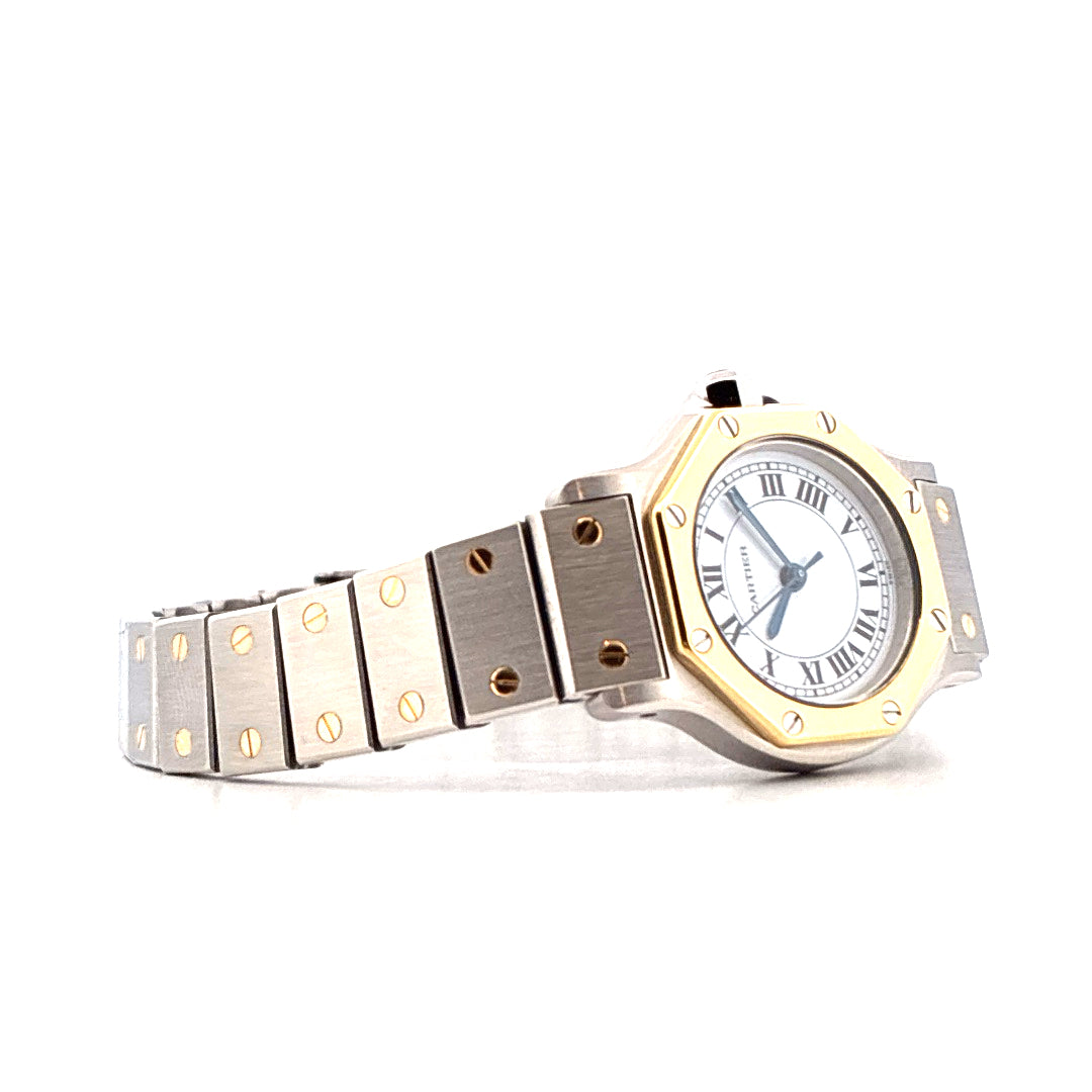 Santos Octagon Automatic / 25mm / Top Zustand / Full Set (1988)