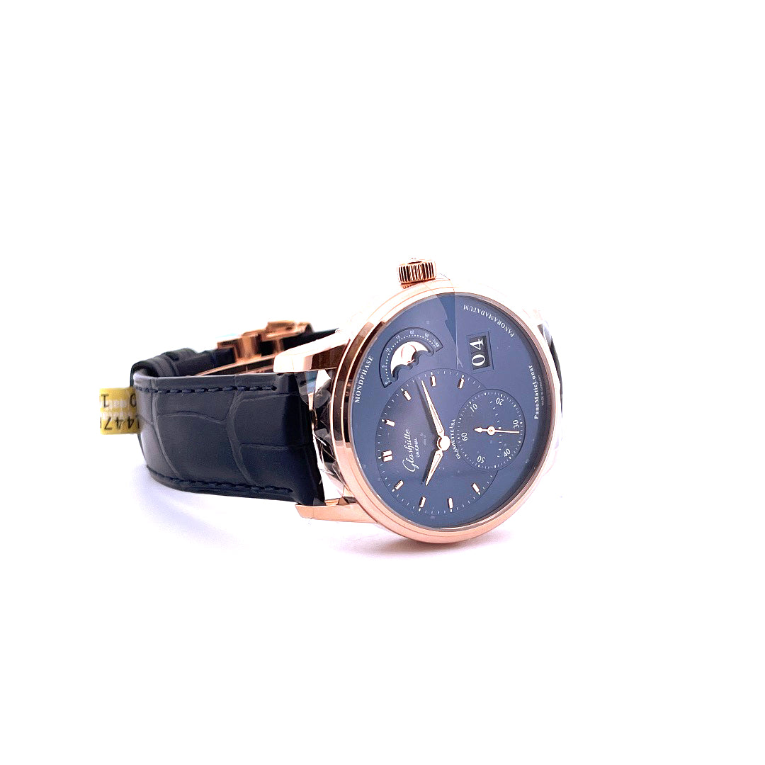 Glashütte Original - PanoMaticLunar rosegold blau - Juwelier Spliedt - [product_ Artikelnummer]