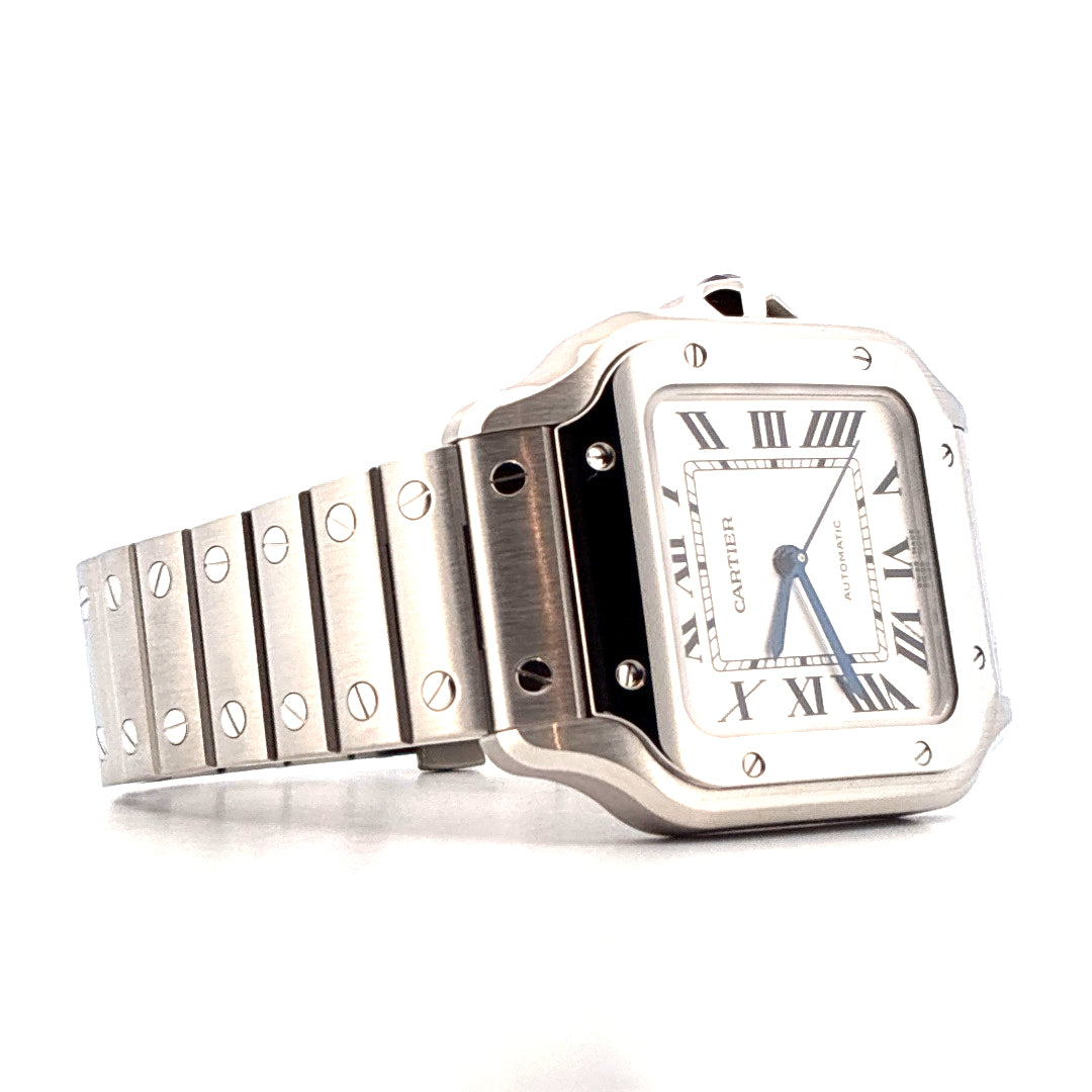 Santos de Cartier / Edelstahl 35mm / Ungetragen / 2. Armband / (2022)