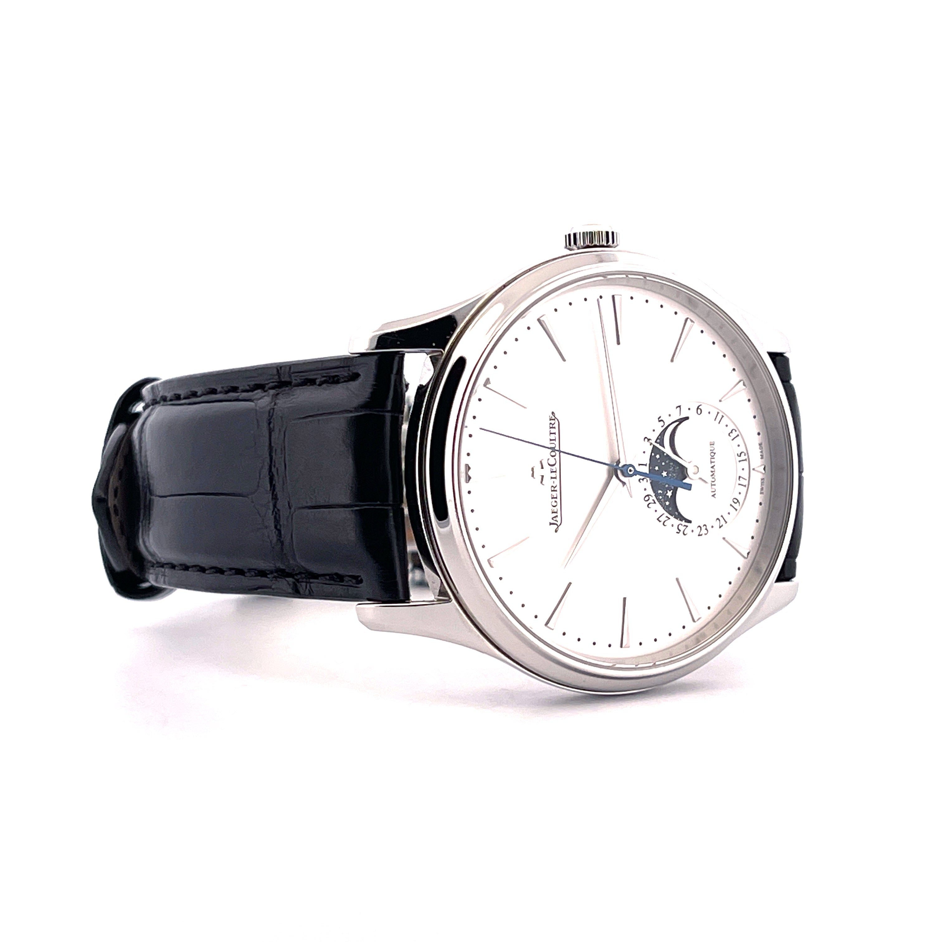 Master Ultra Thin Moonphase / Folding Clasp / Second Strap / On Stock / Full Set + Invoice very good Condition / Warranty till 2031 / Germany 2023