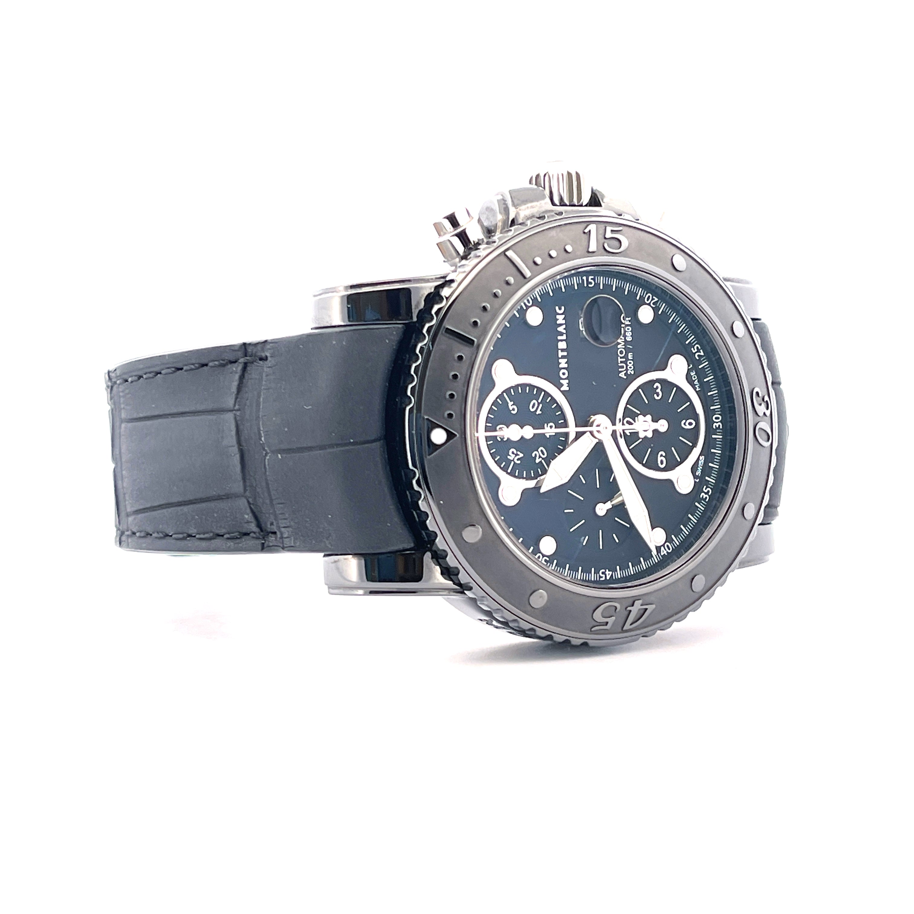 Montblanc - Sport Black Steel 44mm / Full Set / very good Condition / 2011 - [product_sku]