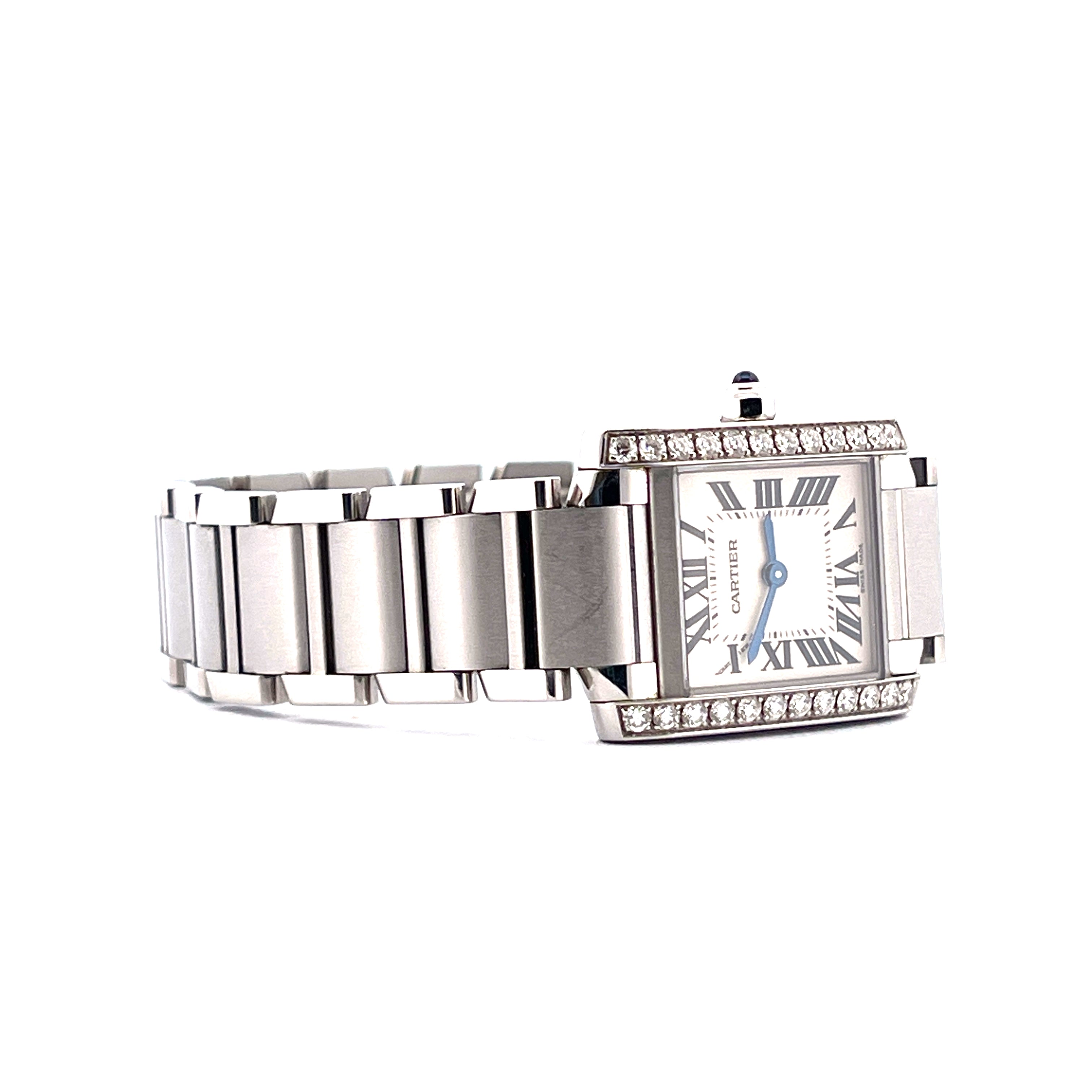 Cartier Tank Française / Edelsteinbesetzt / Full-Set / 2021