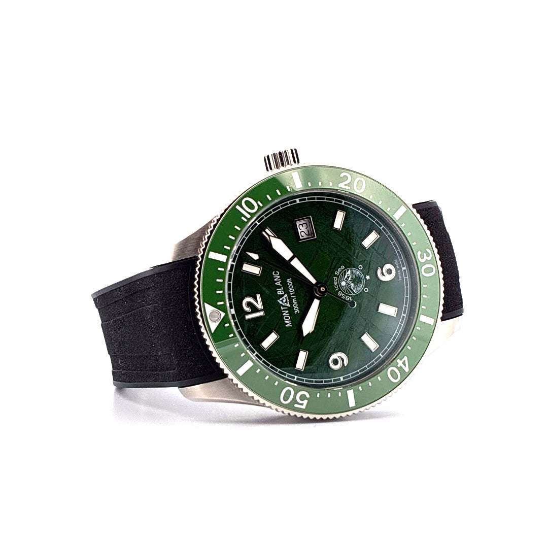Montblanc 1858 Sea Automatic Date 1858 Iced Sea Brand New / Unworn / Green Dial / Full-Set / 2025