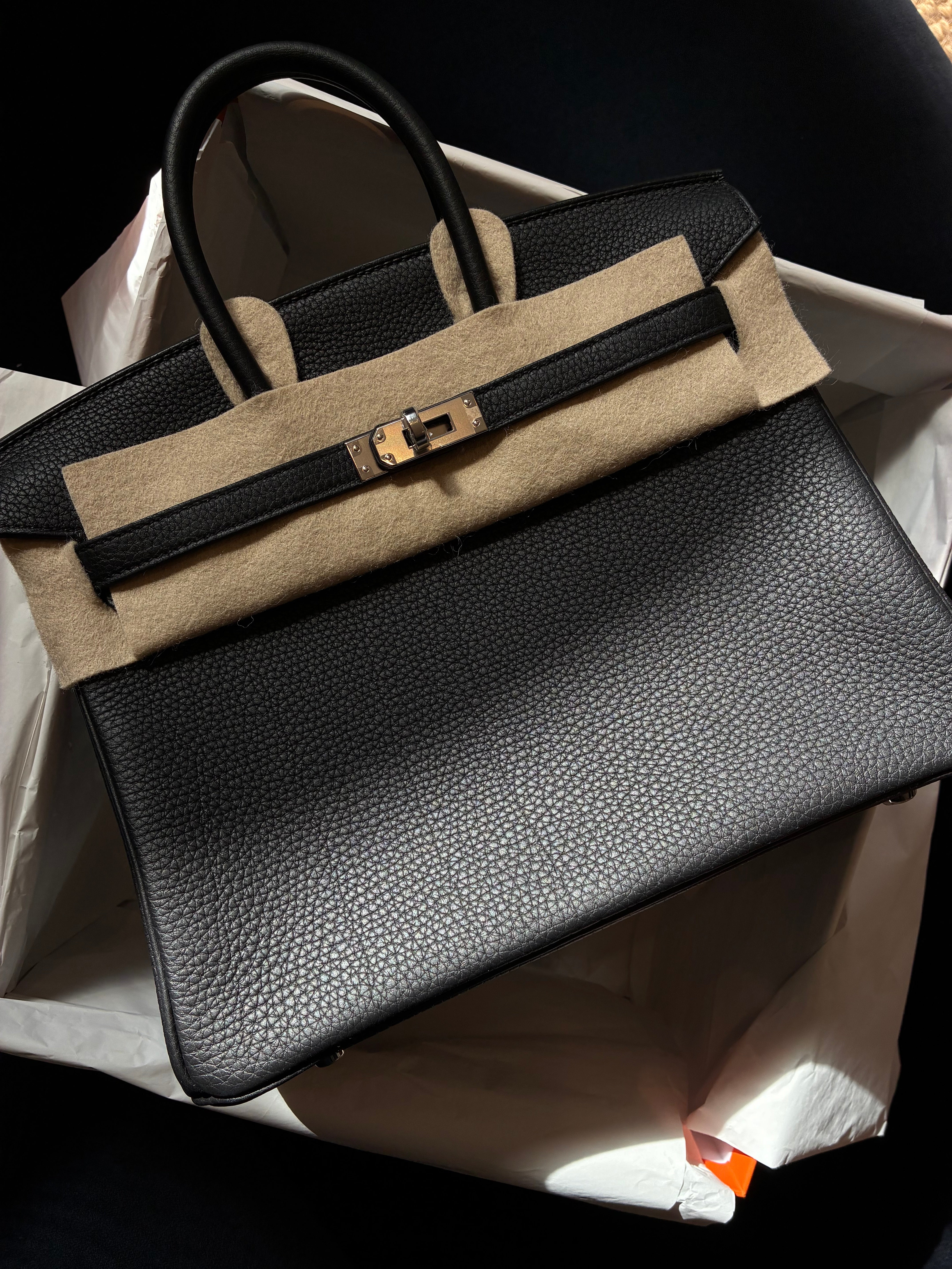 Hermes - Hermès Birkin 25 Togo Leder Noir Schwarz (2022) – Full Set inkl. Original Kaufbeleg - [product_sku]