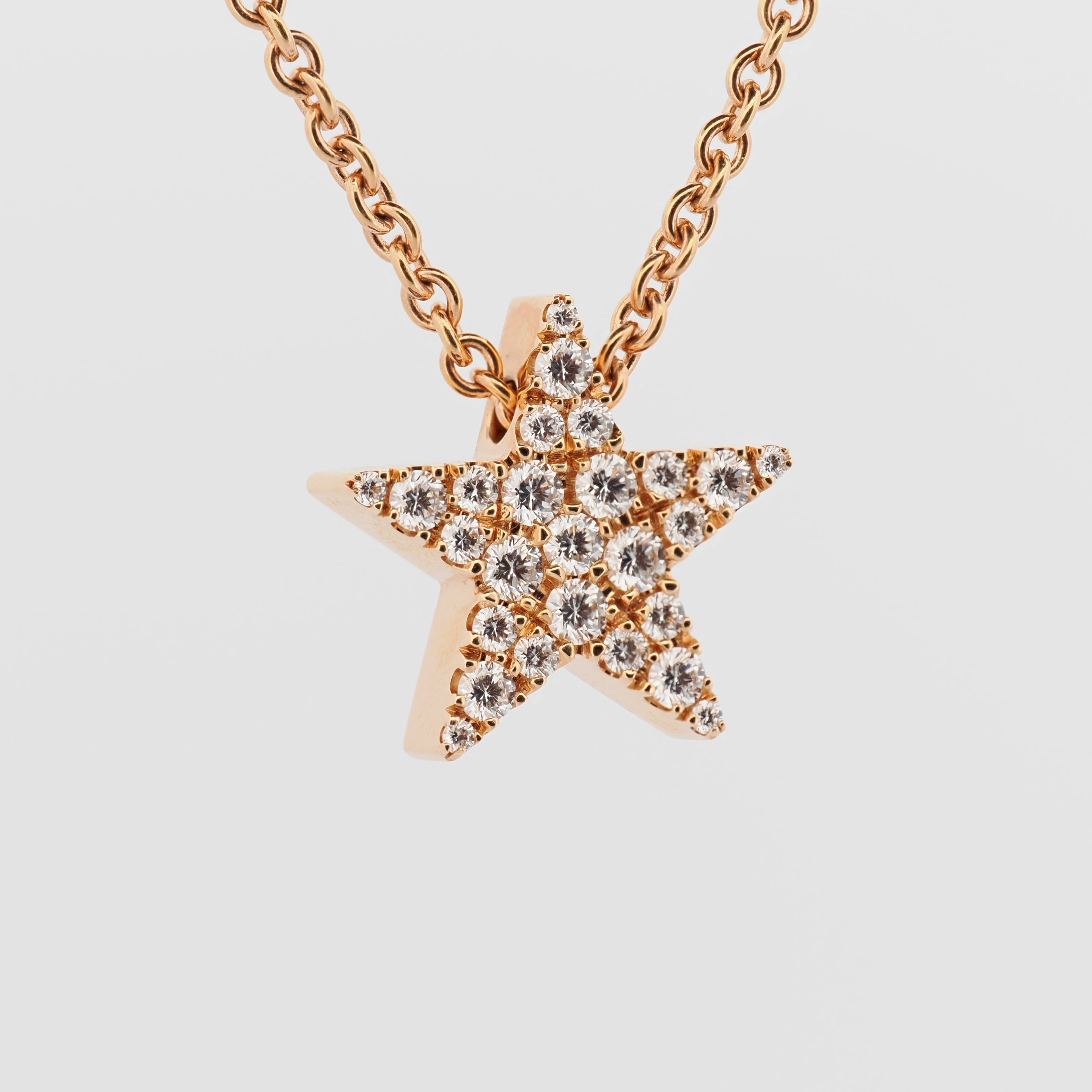 Collier Five-Star M Roségold mit Brillanten