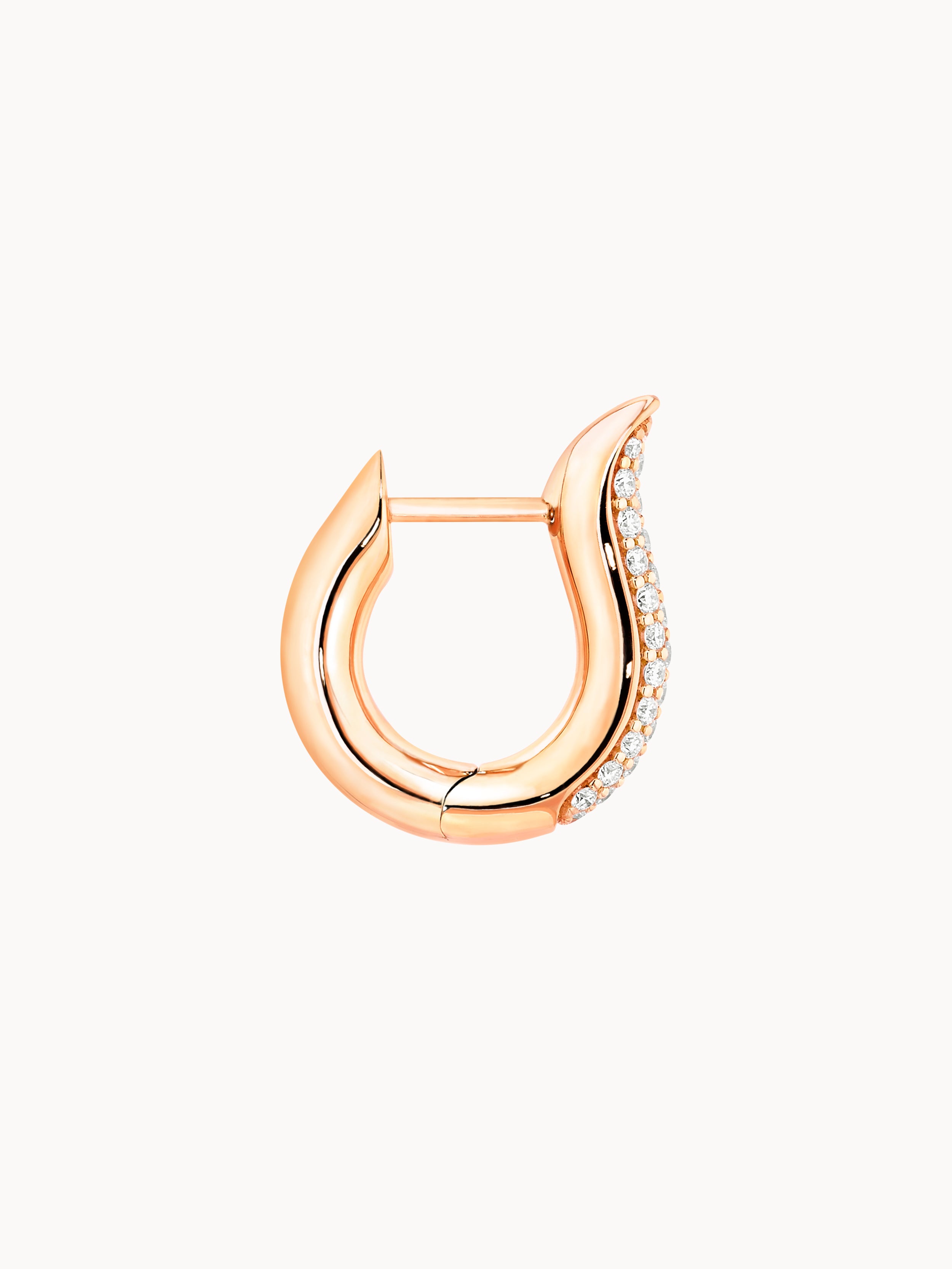 Ohrringe Signature Roségold mit Pavé Diamanten