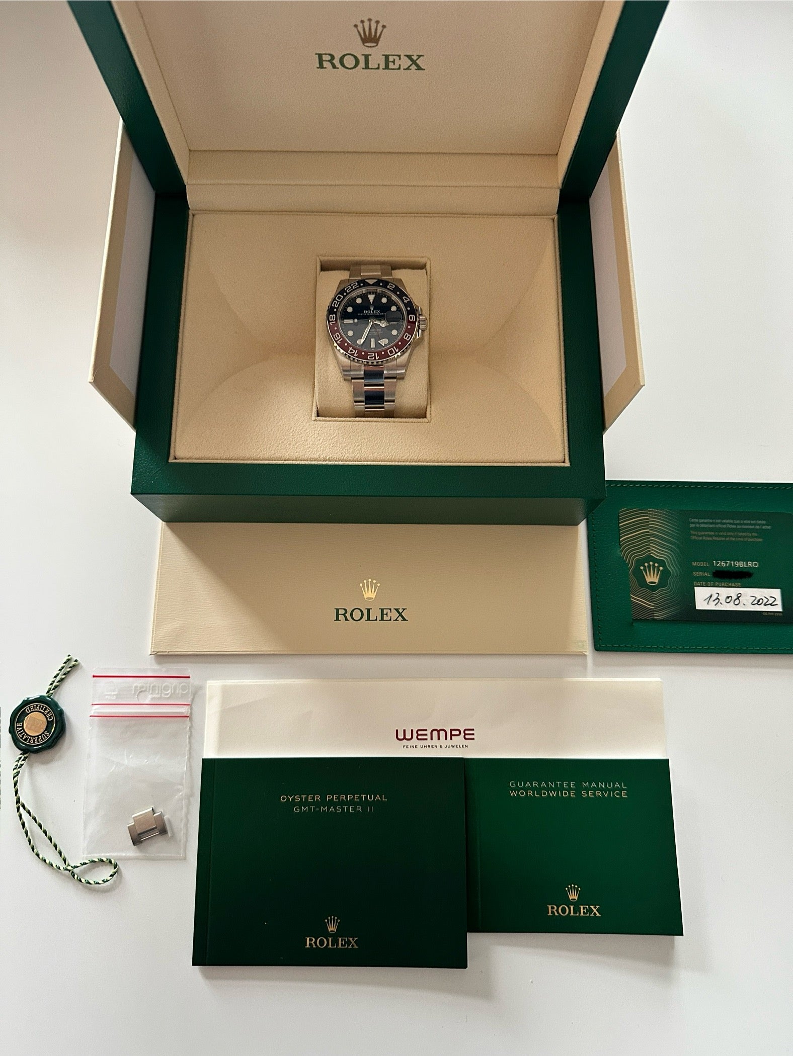 Rolex - Rolex GMT-Master II 18 kt Whitegold - Juwelier Spliedt