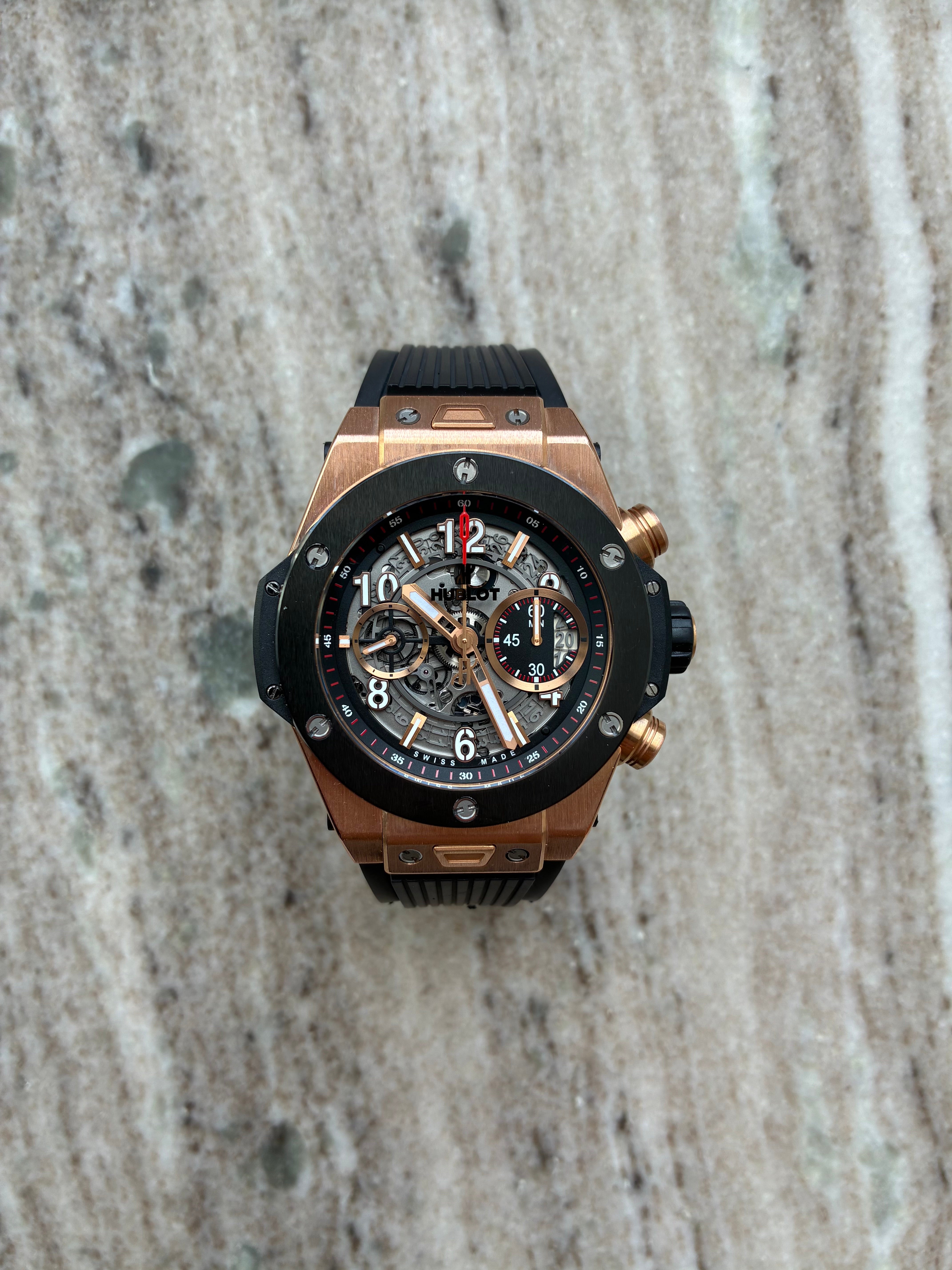 Big Bang Unico King Gold mit Kautschukband - mit Service (2020)
