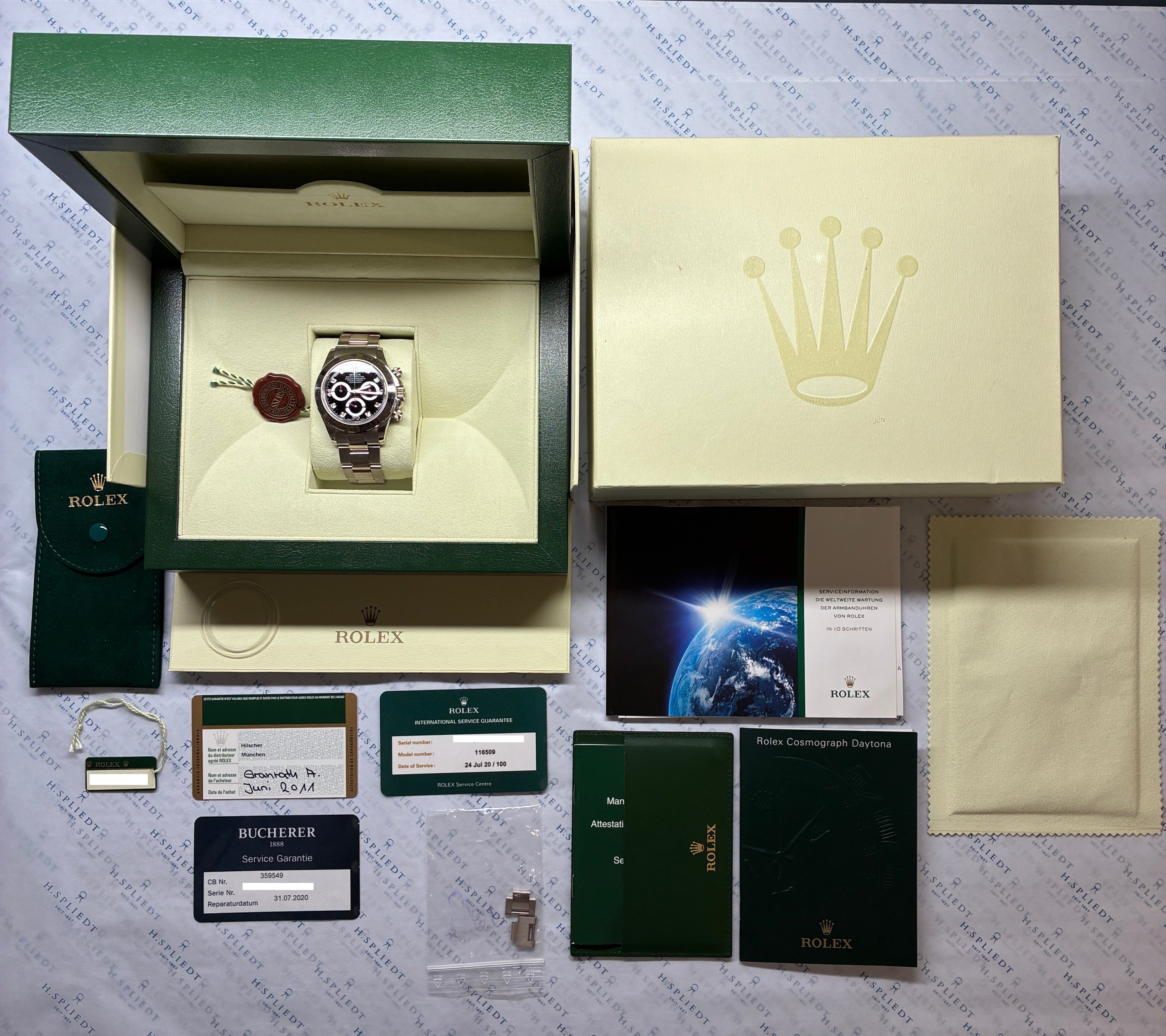 Rolex Daytona Whitegold / Premium-Set / Rolex Service 2020 / 2011