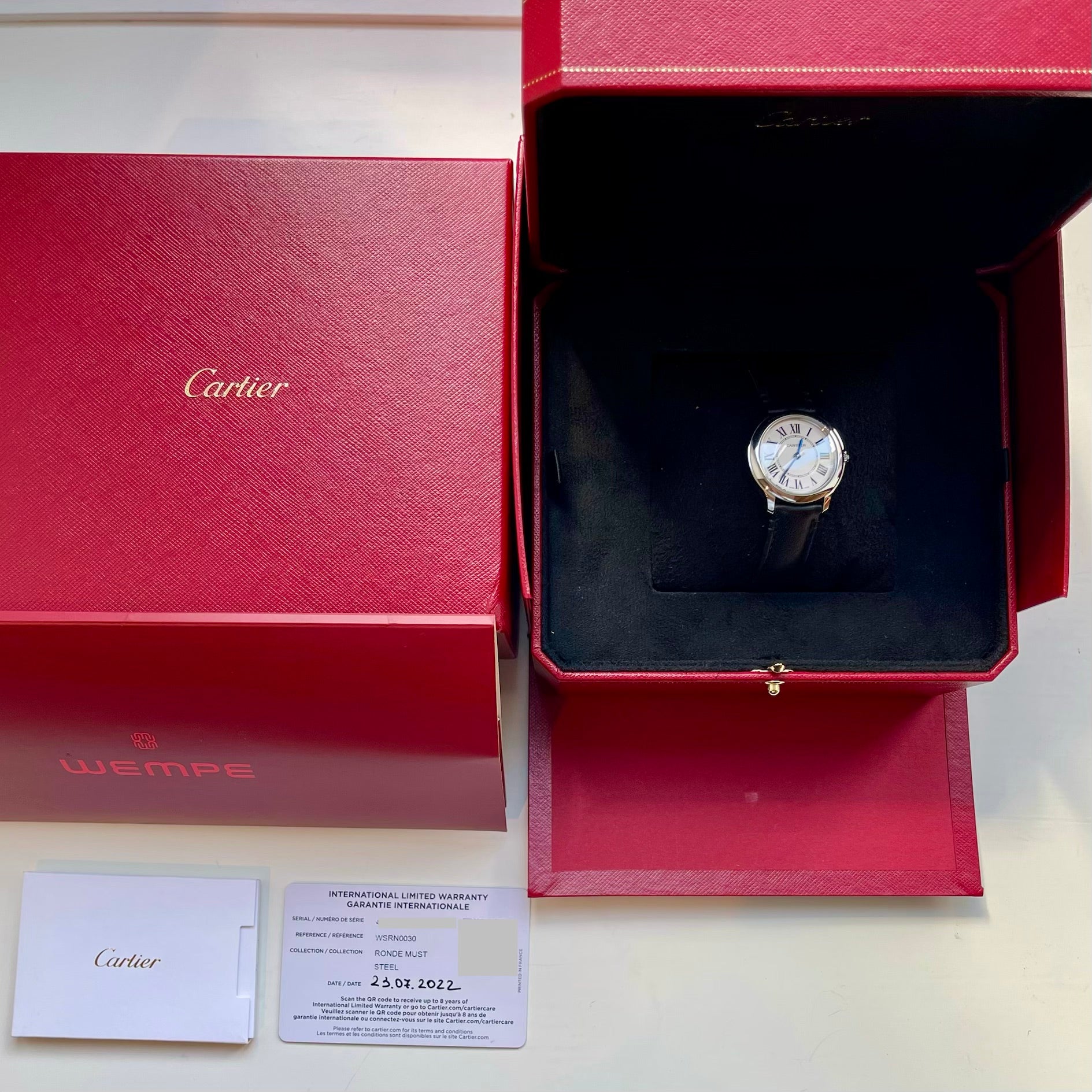 Cartier Tank Française / Set with Gemstones / Full Set / 2021