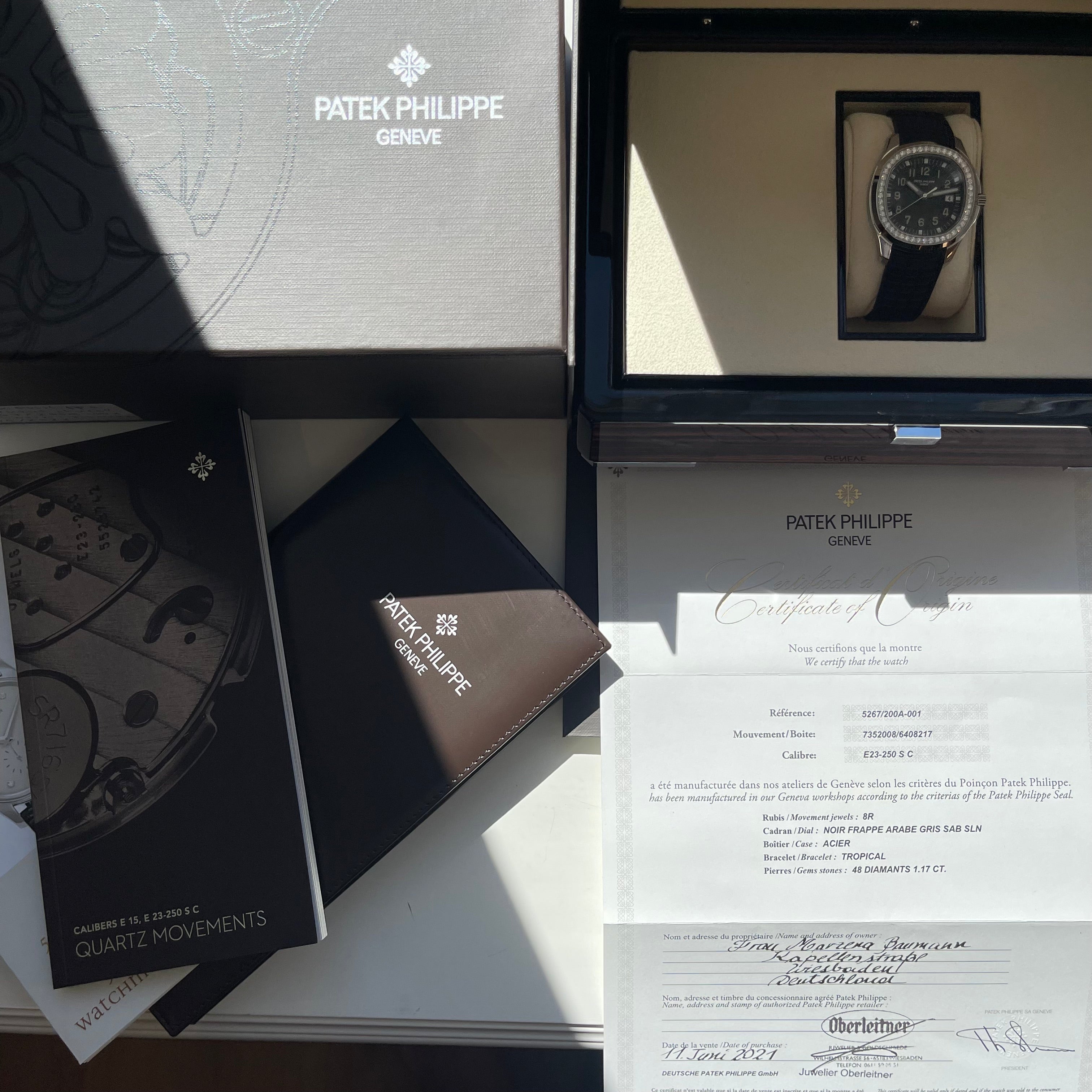 Aquanaut Luce / Edelstahl mit Diamanten / Full Set (2021)