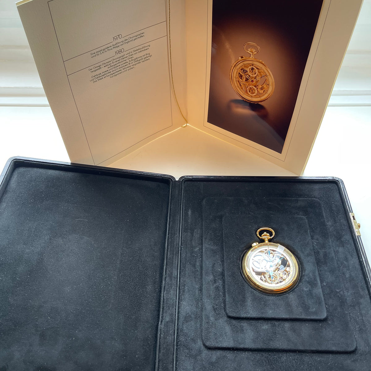 Louis Brandt Rattrapante Taschenuhr ca. 1984 Nr. 28/63