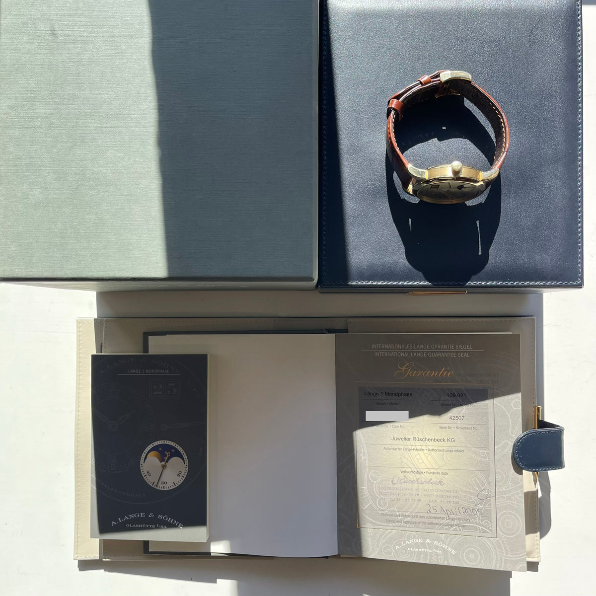 Lange 1 / Gelbgold / sehr guter Zustand / Service 22 (2005)