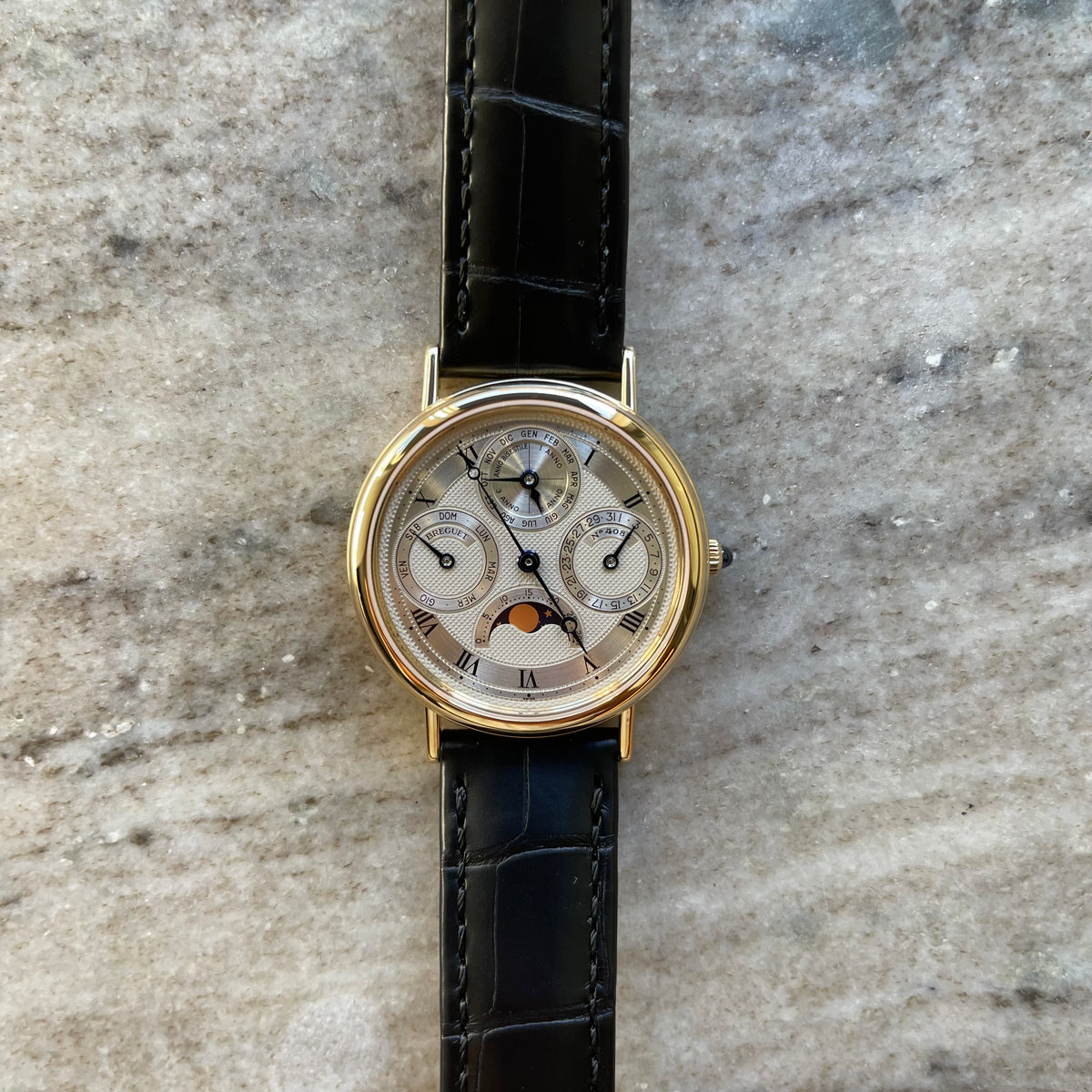 Classique Grandes Complications / Ewiger Kalender / Gelbgold / Breguet Service 2026  (ca. 1990)
