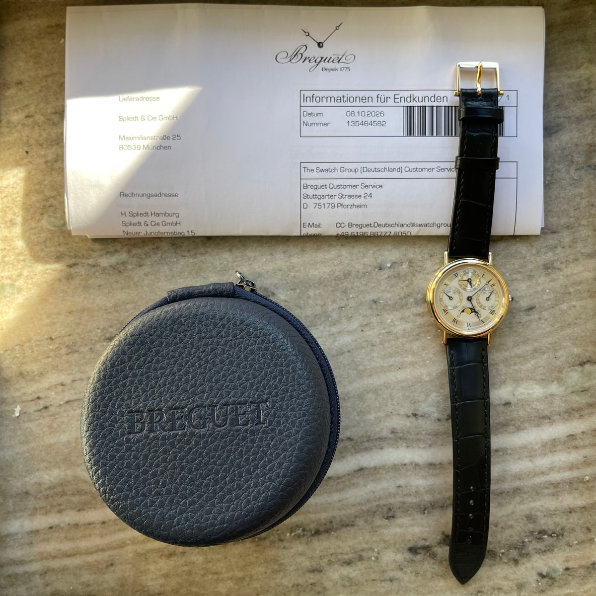 Classique Grandes Complications / Ewiger Kalender / Gelbgold / Breguet Service 2026  (ca. 1990)