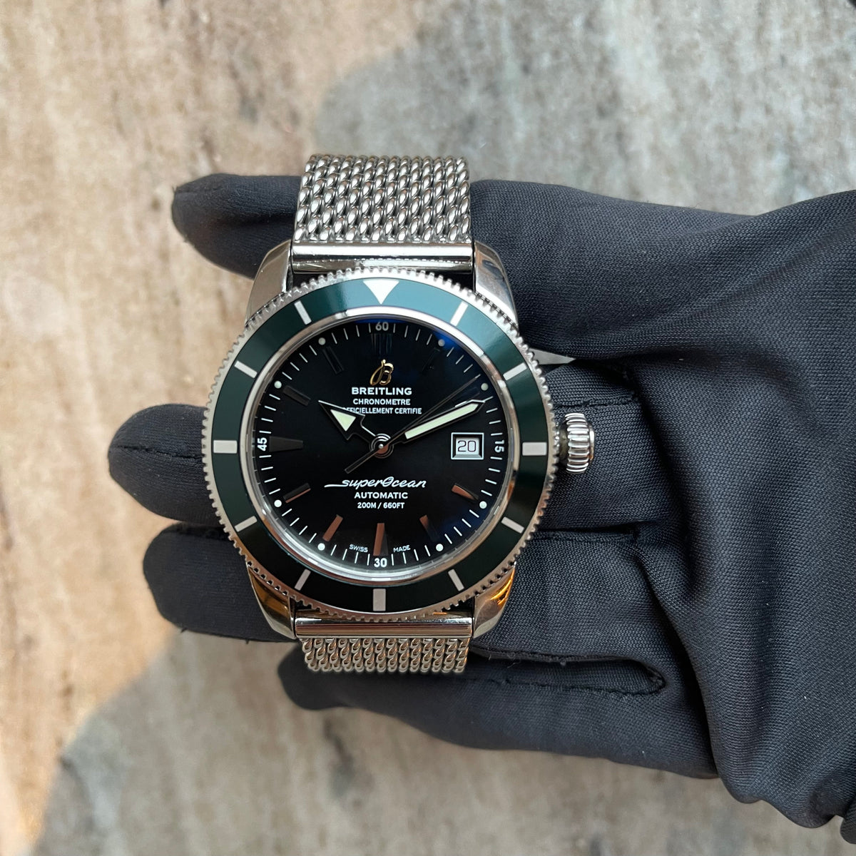 Superocean Heritage 42 / Grüne Lünette / sehr guter Zustand (2013)