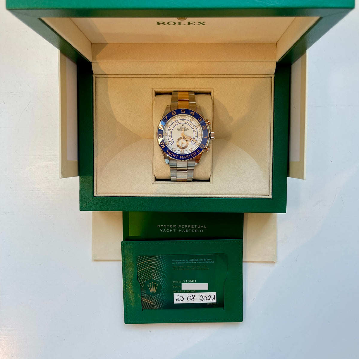 Yacht-Master II 44mm in Edelstahl/Roségold / Full Set (2021) - Juwelier Spliedt