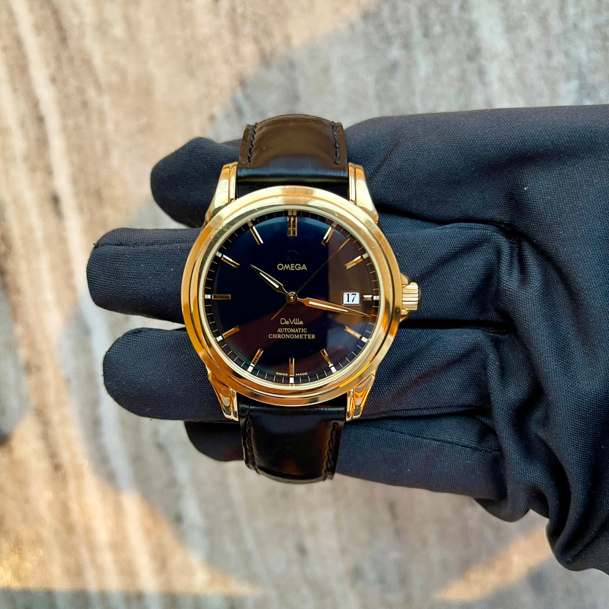 De Ville Co-Axial / 18K Gelbgold / Faltschließe / Full Set / sehr guter Zustand - Juwelier Spliedt