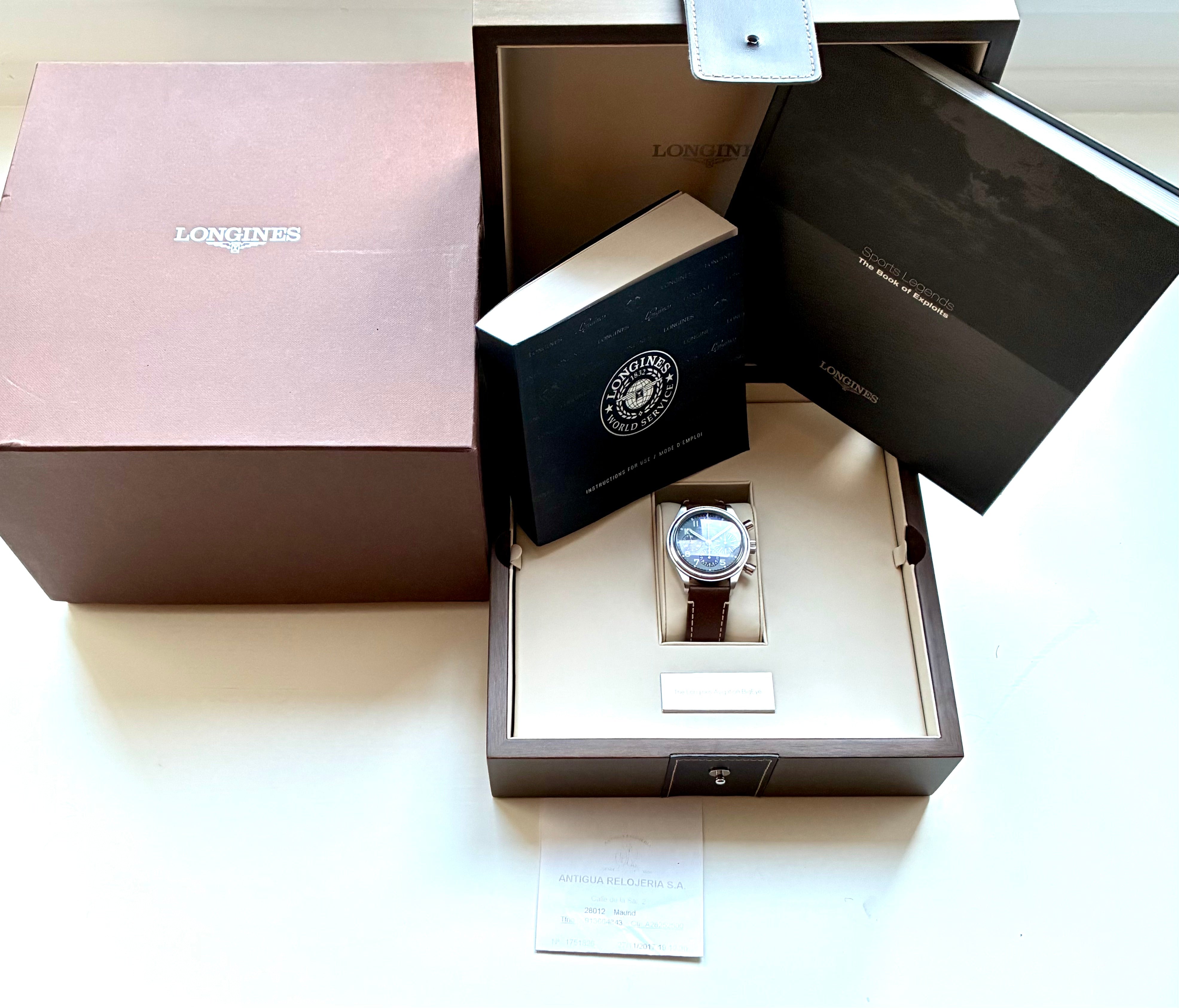 Longines Avigation Bigeye aus Edelstahl im Full Set mit Box und Papieren aus 2017