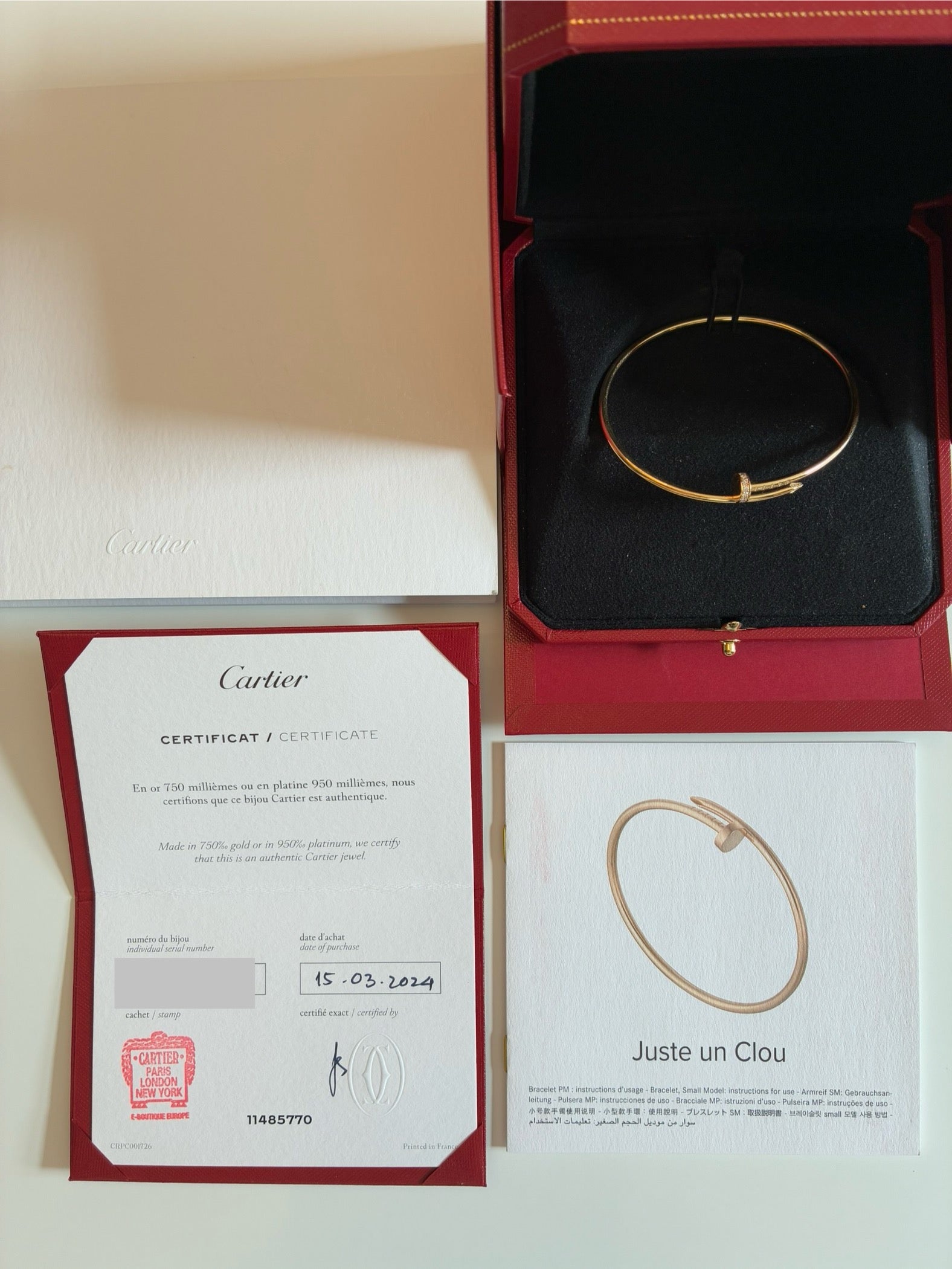 Cartier - Juste un Clou / Gelbgold / 18cm (2024) - [product_sku]