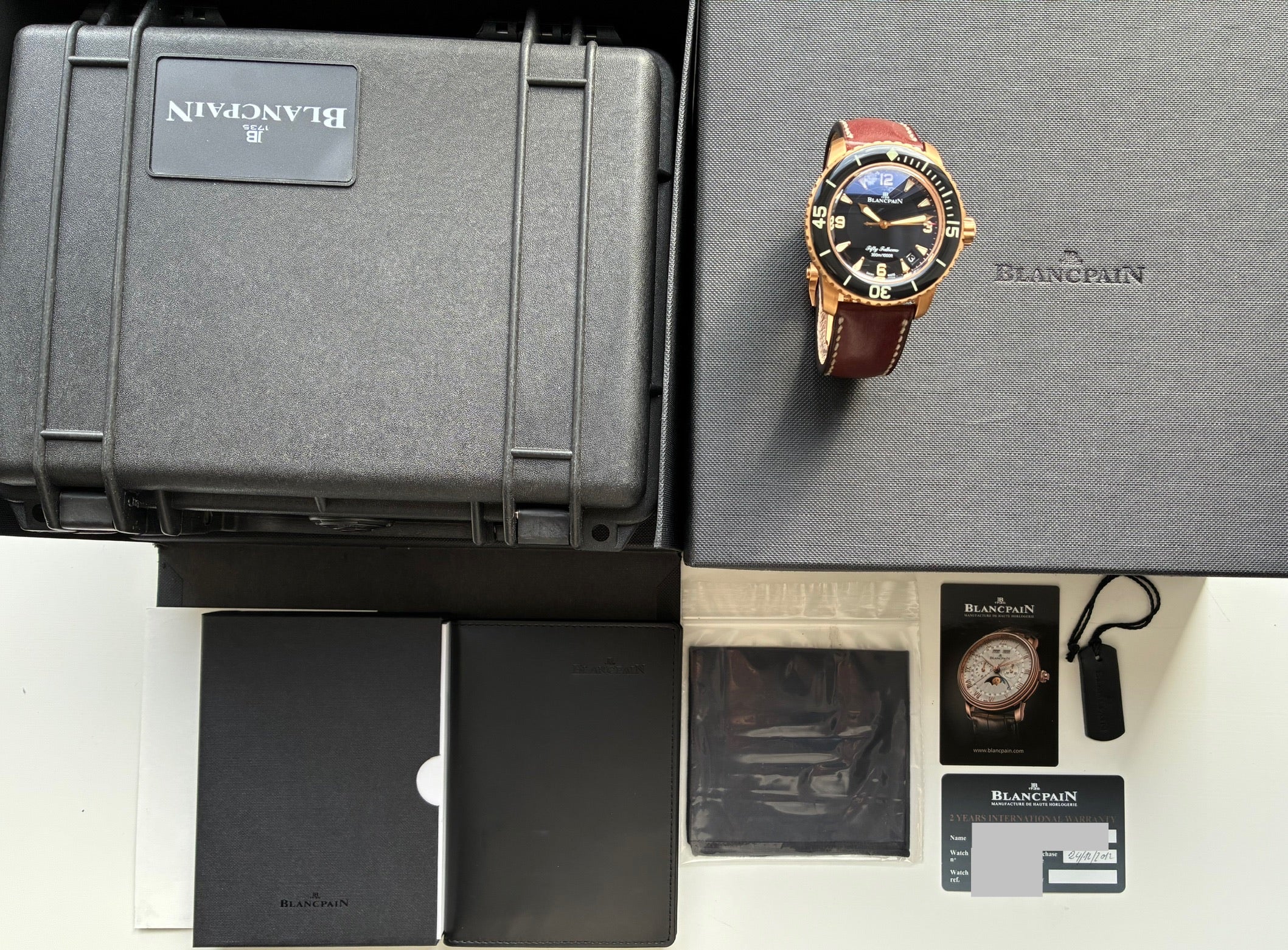 Blancpain - Fifty Fathoms 18K Rosegold Full Set / excellent condition / on stock / 2012 - [product_sku]