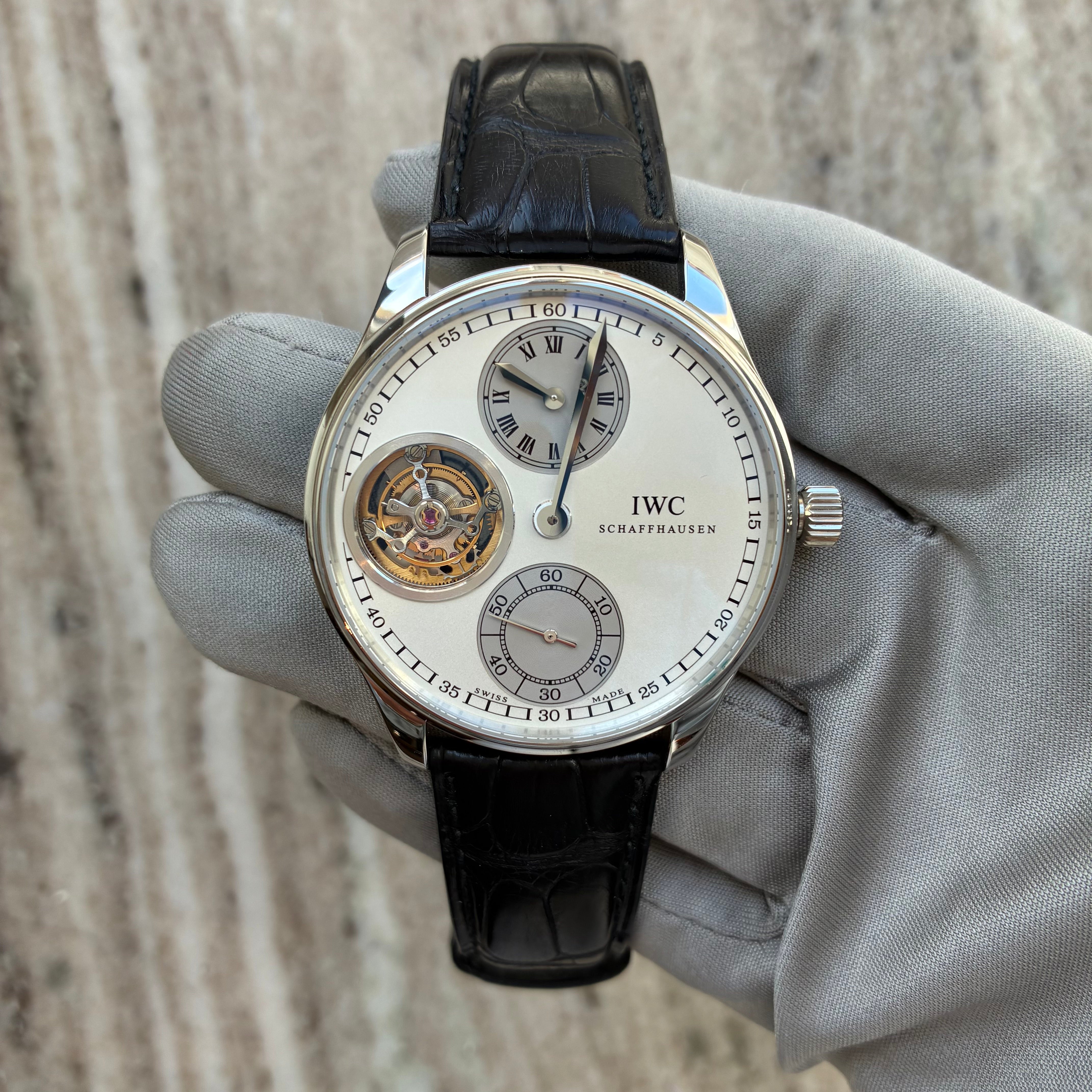 IWC - Portugieser Regulateur Tourbillon / Limited Edition / Platinum / Full Set / perfect condt. / box&papers / 2004 - [product_sku]