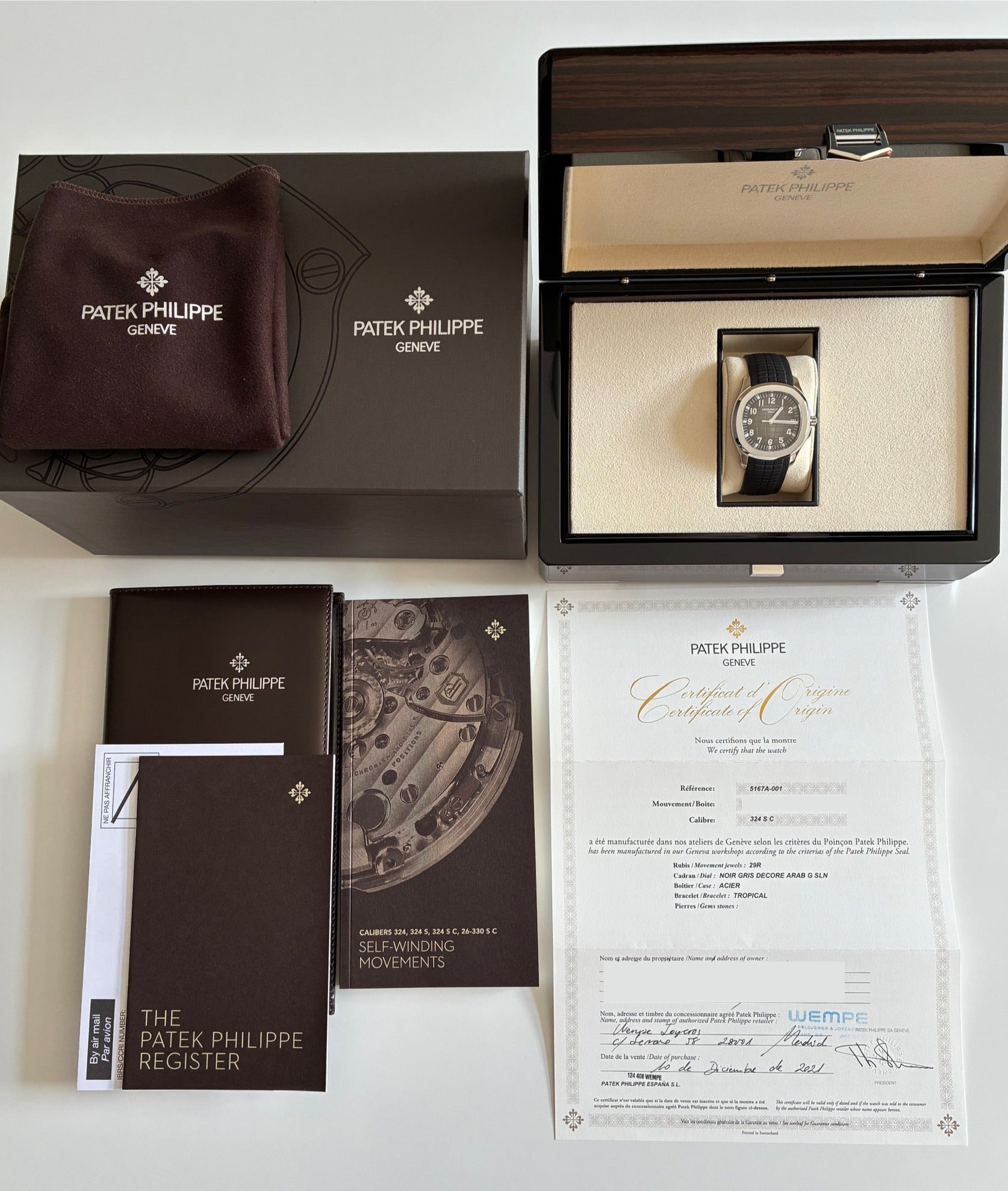 Patek Philippe - Aquanaut 5167A-001 / Full Set / ungetragen (2021) - [product_sku]