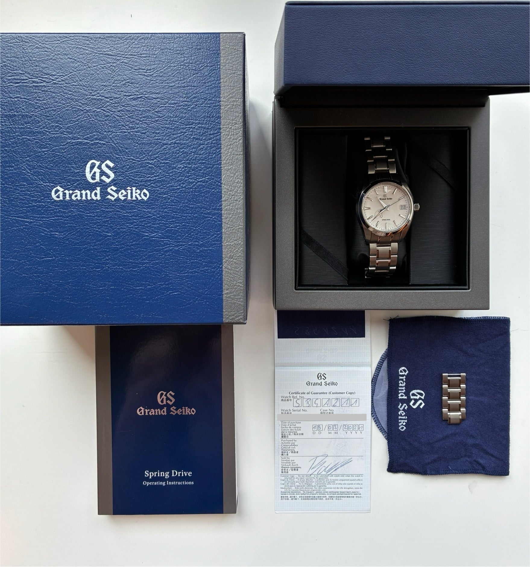 Grand Seiko - Grand Seiko "Snowflake" Heritage Collection Spring Drive Titan (2021) - [product_sku]