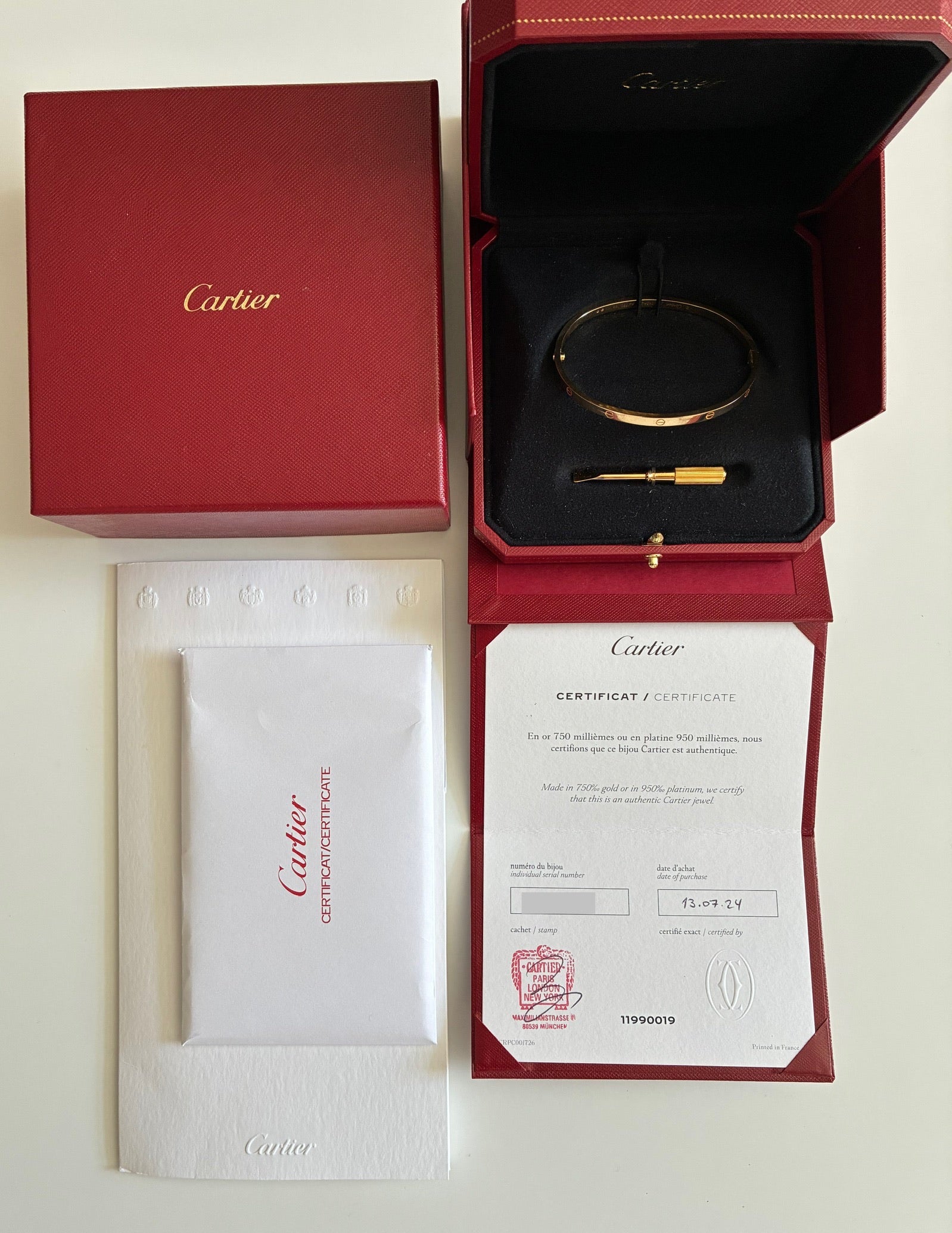 Love Bracelet S / Gelbgold / 18cm (2024)