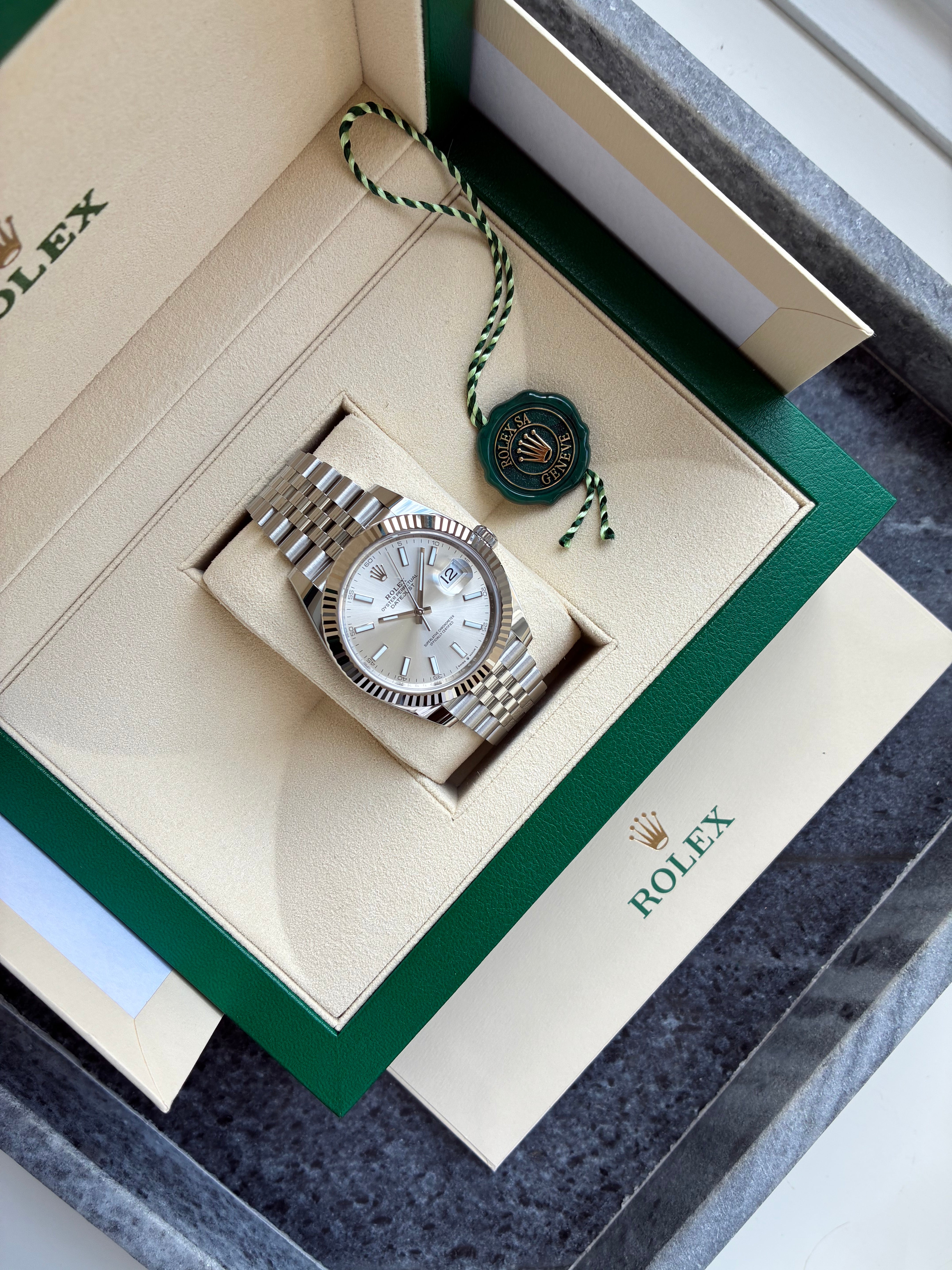 Datejust 41 / silver / unworn / perfect condt. / LC100 (2020)