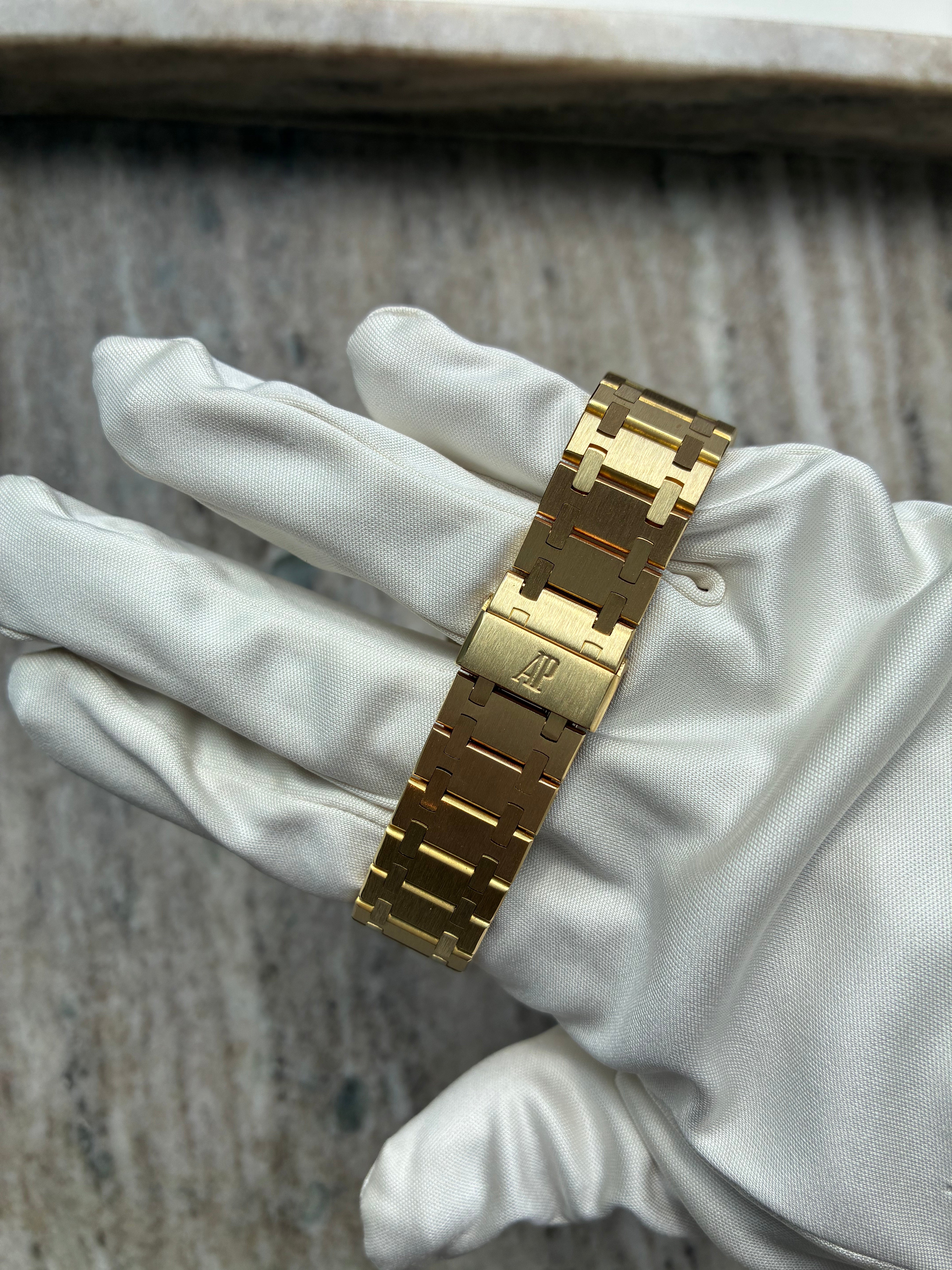 Royal Oak Jumbo 18K Gelbgold / AP Service 2026 / Archiv-Auszug / Grande Tapisserie (1979)