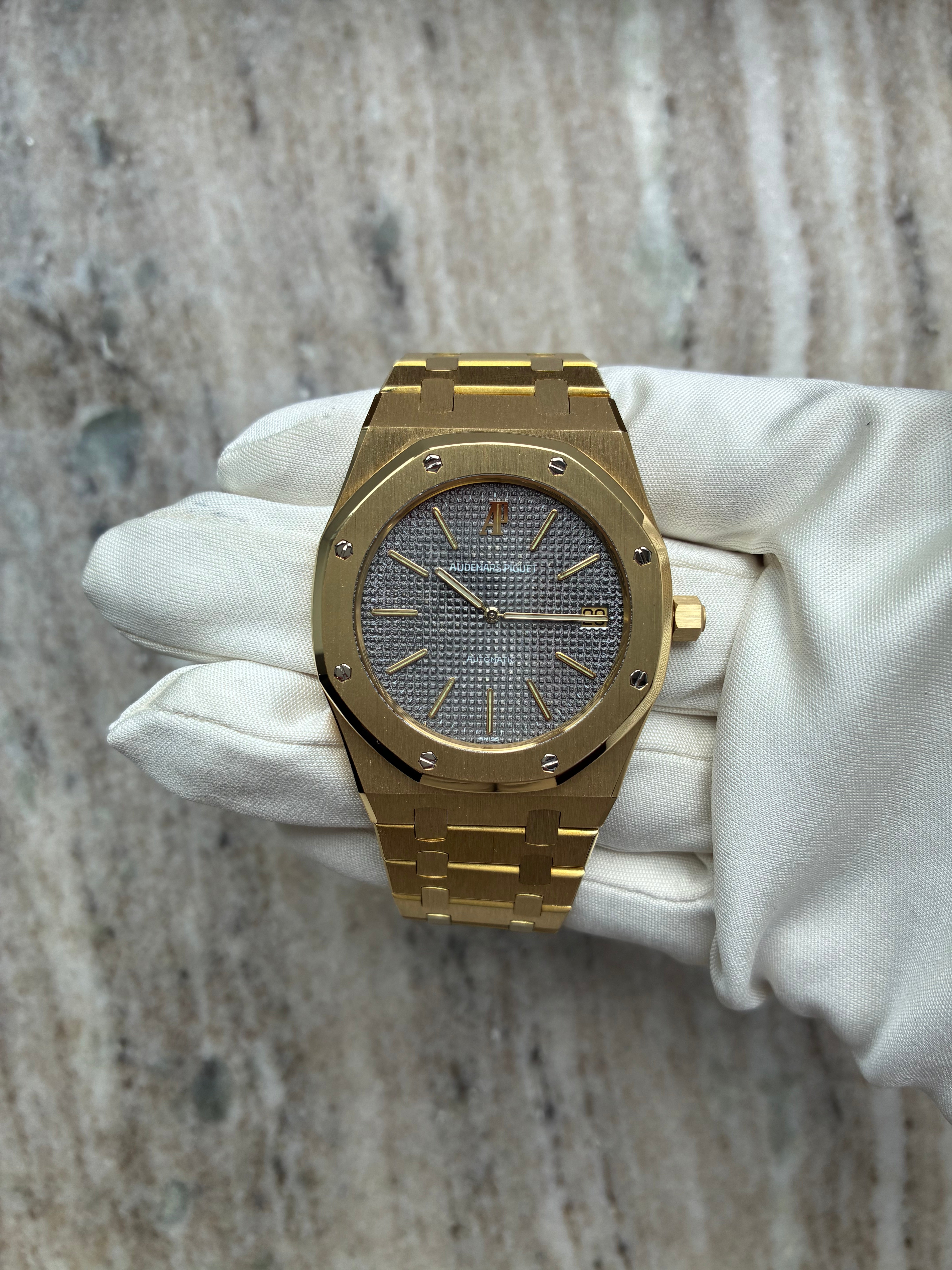 Royal Oak Jumbo 18K Gelbgold / AP Service 2026 / Archiv-Auszug / Grande Tapisserie (1979)