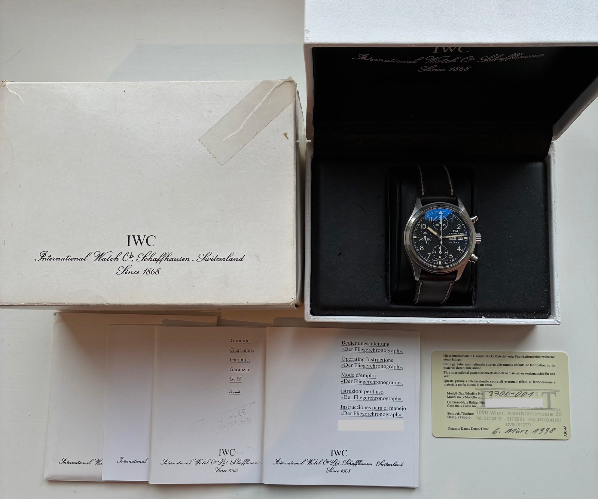 Pilot Fliegeruhr Chronograph / Vintage / Full Set (1998)