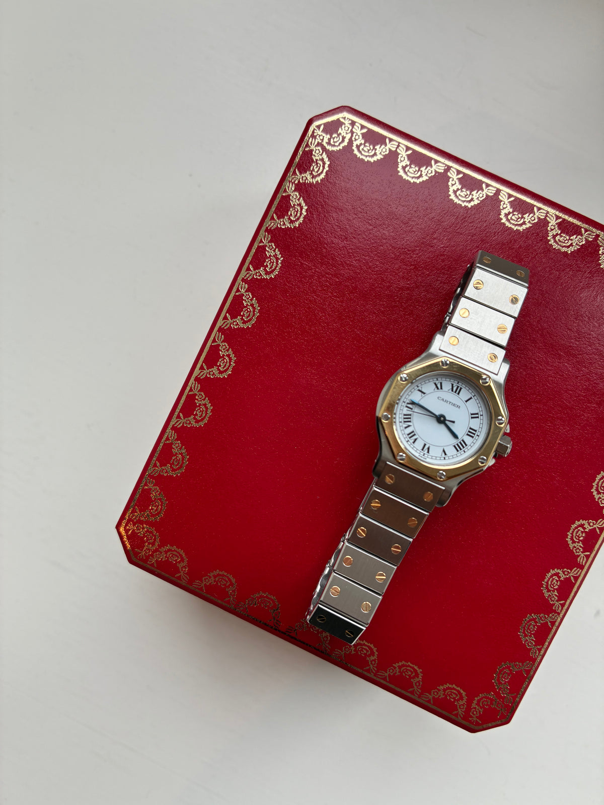 Santos Octagon Automatic / 25mm / Top Zustand / Full Set (1988)