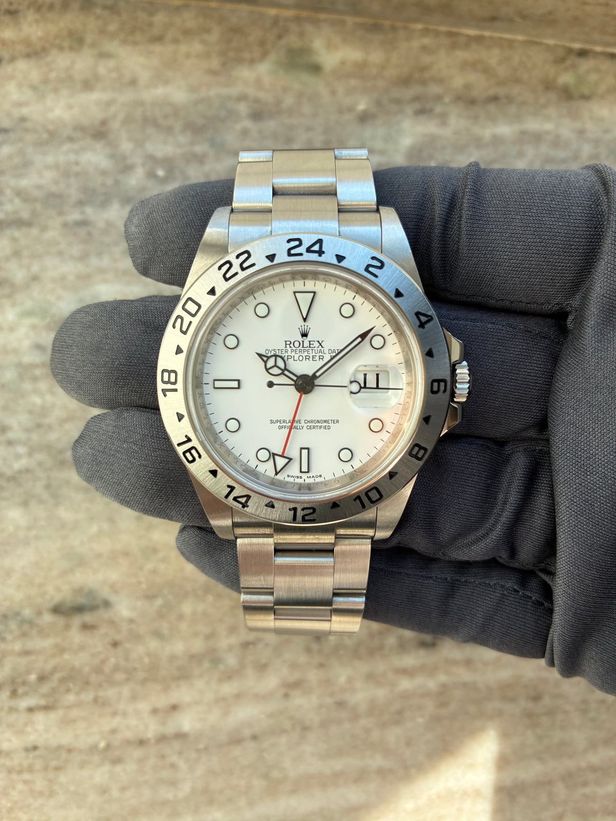 Explorer II / weißes Zifferblatt / top Zustand / sehr gutes Set / LC100 (2011)
