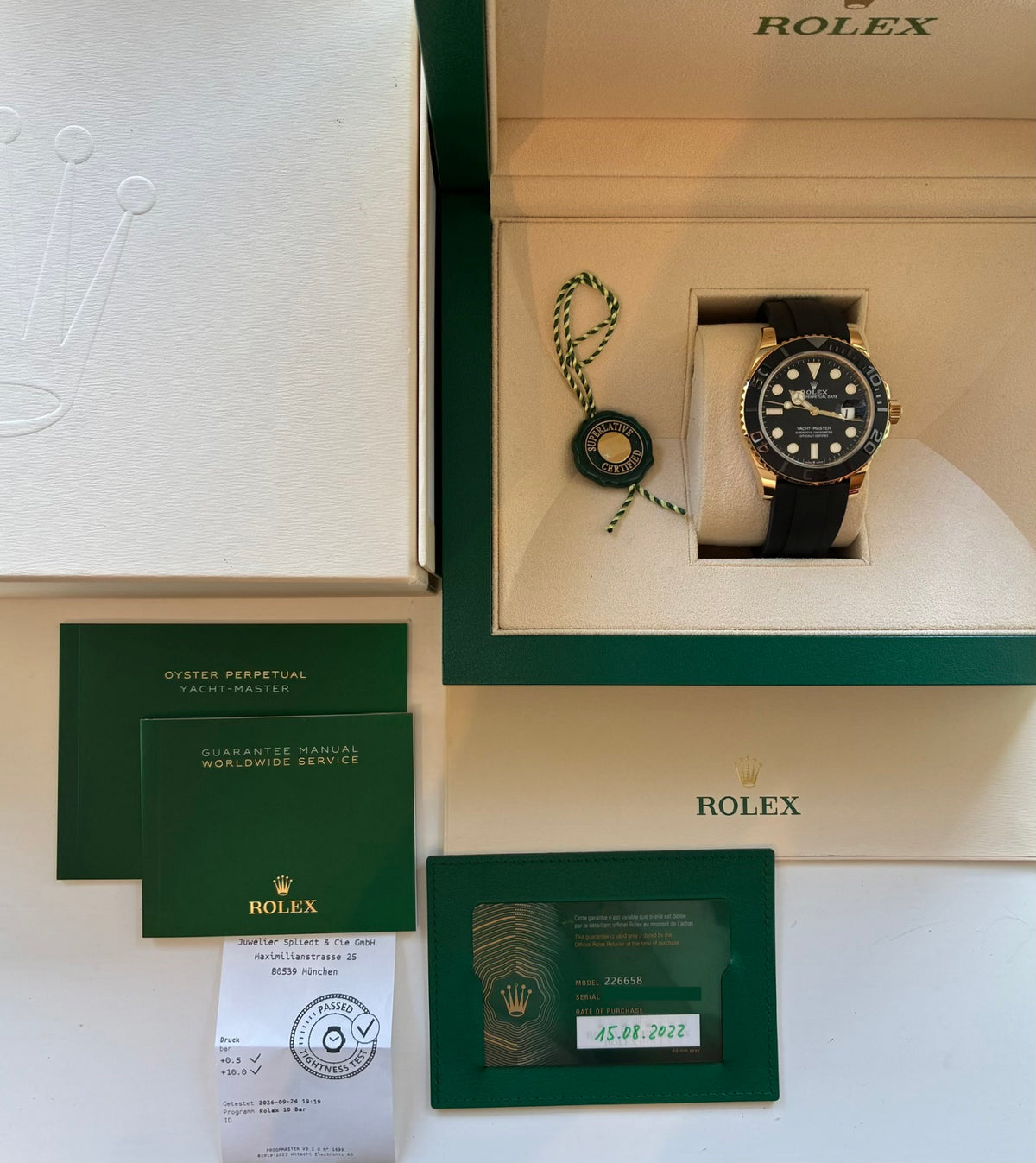 Yacht-Master 42 / Gelbgold / Sehr guter Zustand / Full Set / LC100 (2022)